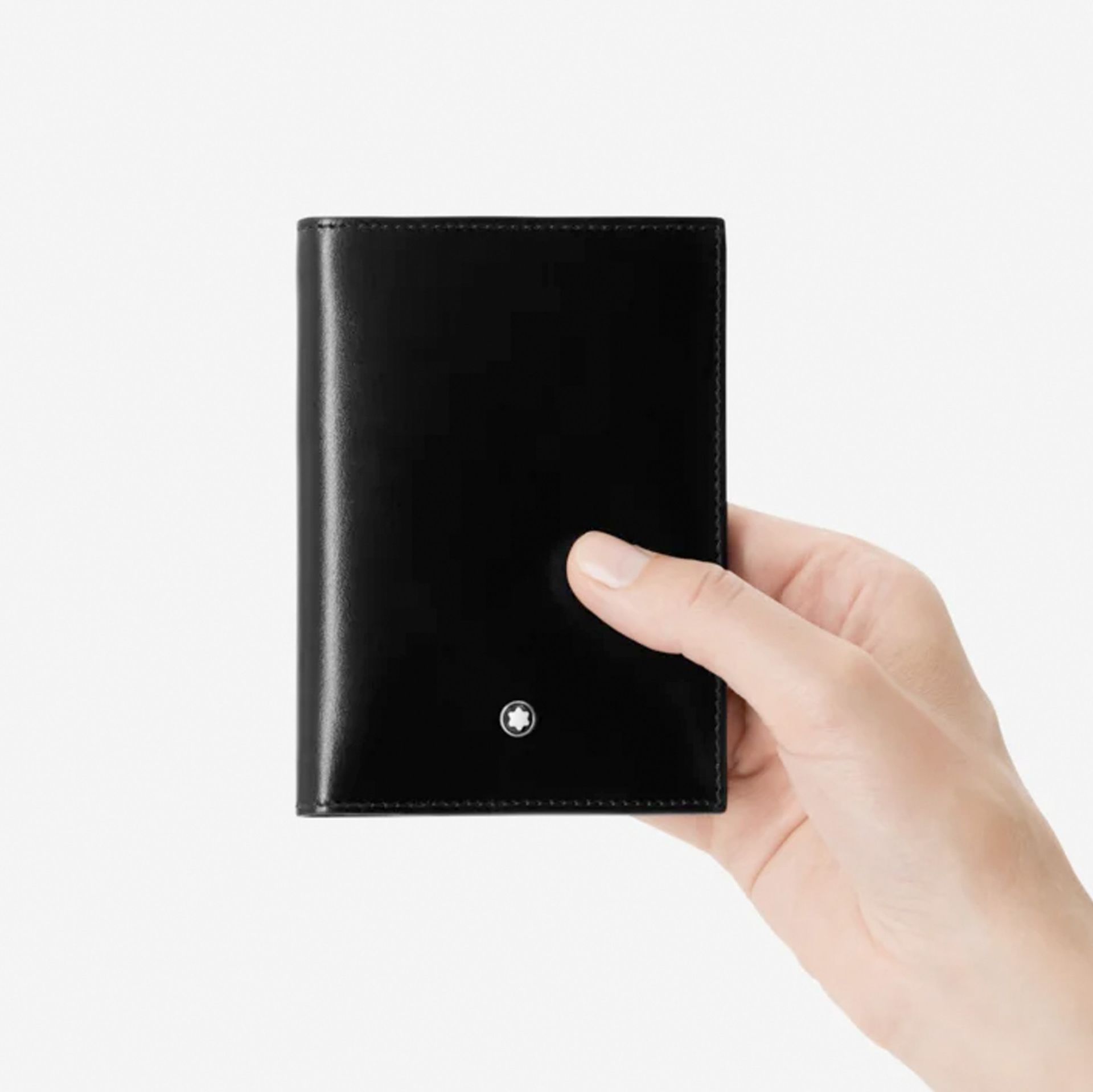 MONTBLANC Portafoglio Meisterstück Nero 7 Scomparti Con Porta Documento D'identità  198380