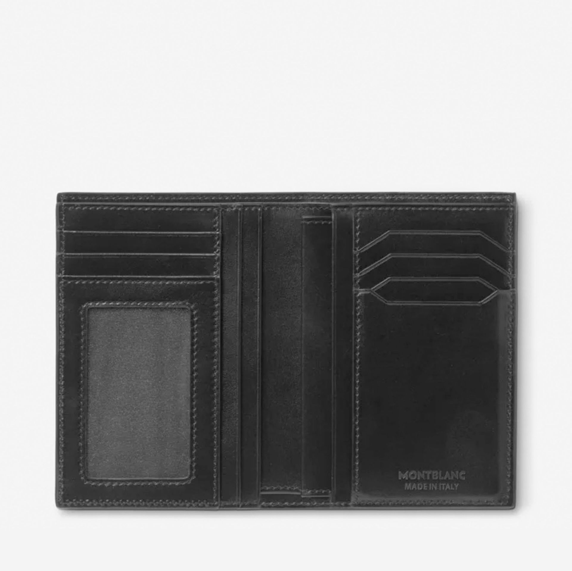 MONTBLANC Portafoglio Meisterstück Nero 7 Scomparti Con Porta Documento D'identità  198380