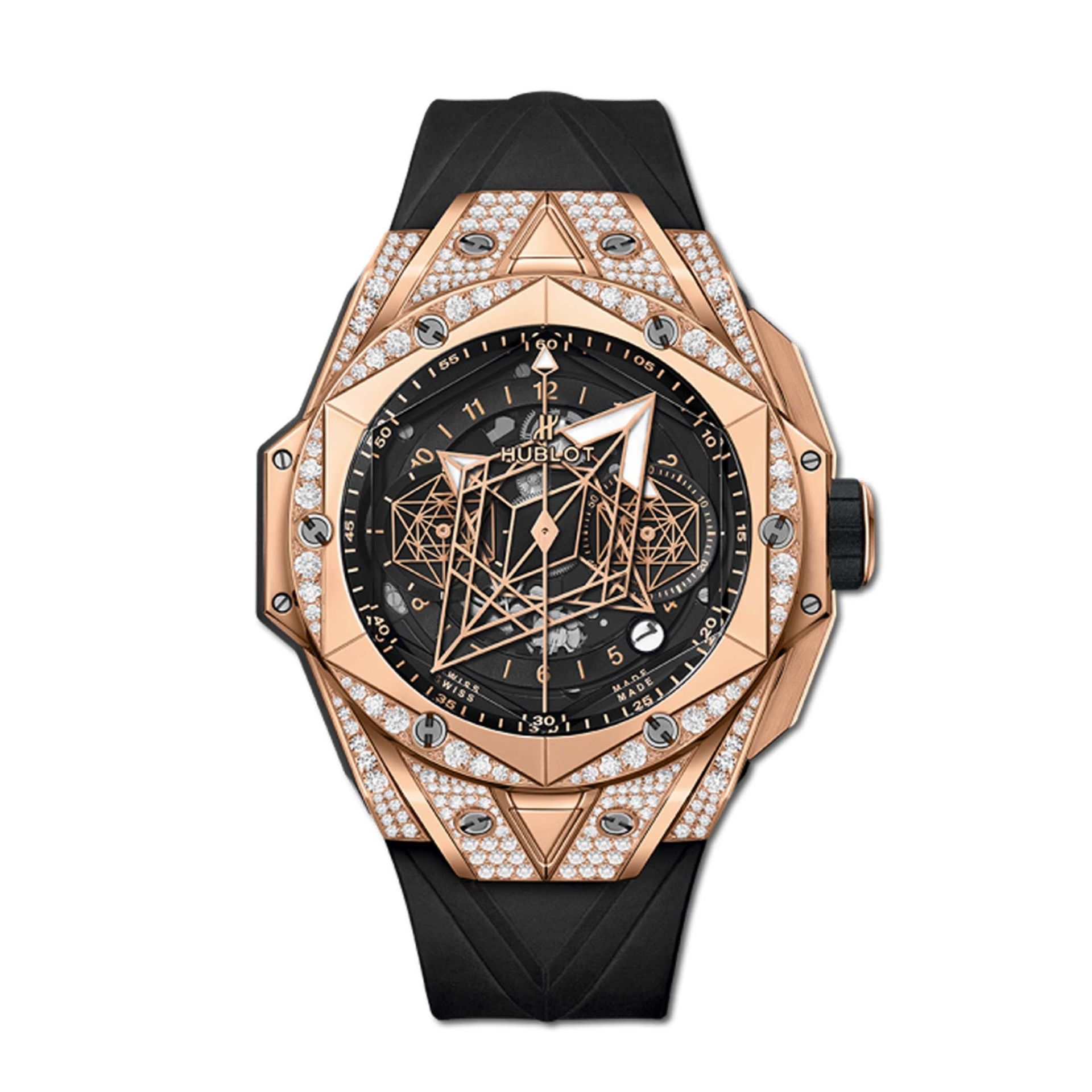HUBLOT Big Bang Sang Bleu Ii King Gold Pavé 45 MM 418.OX.1108.RX.1604.MXM20
