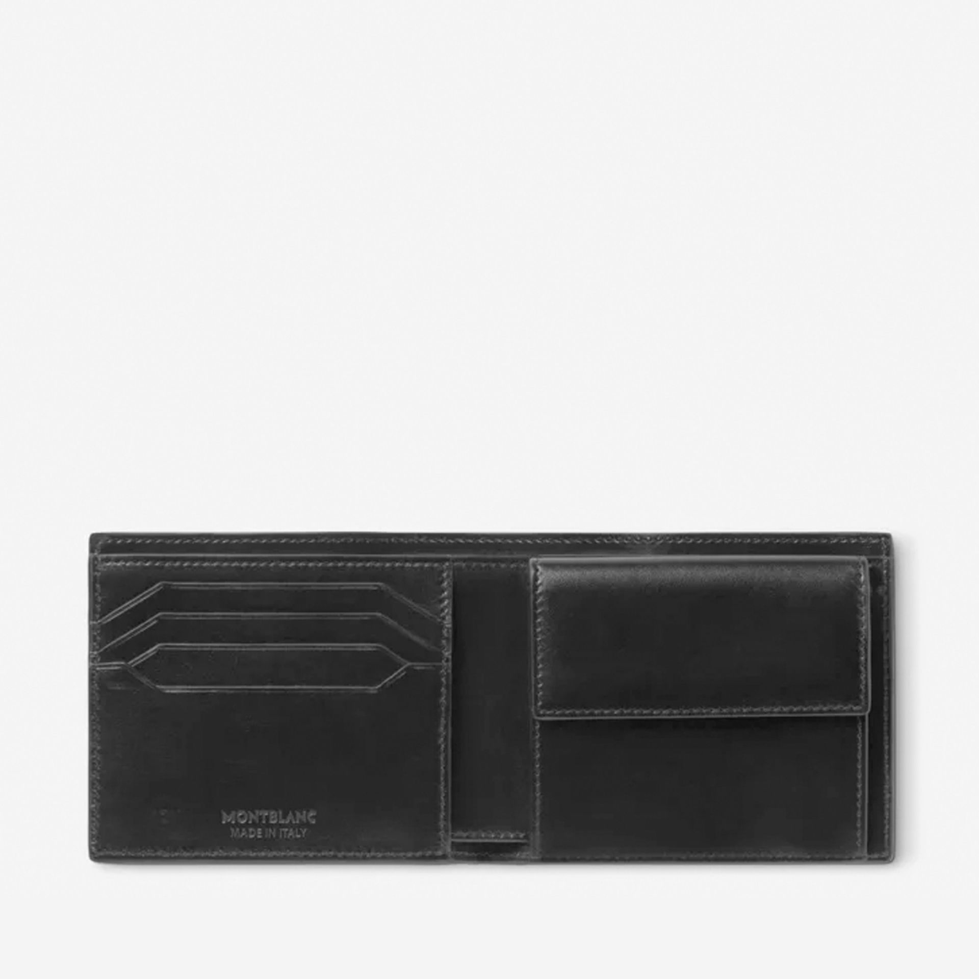 MONTBLANC Portafoglio Nero 4 scomparti Con Portamonete Meisterstück  198312