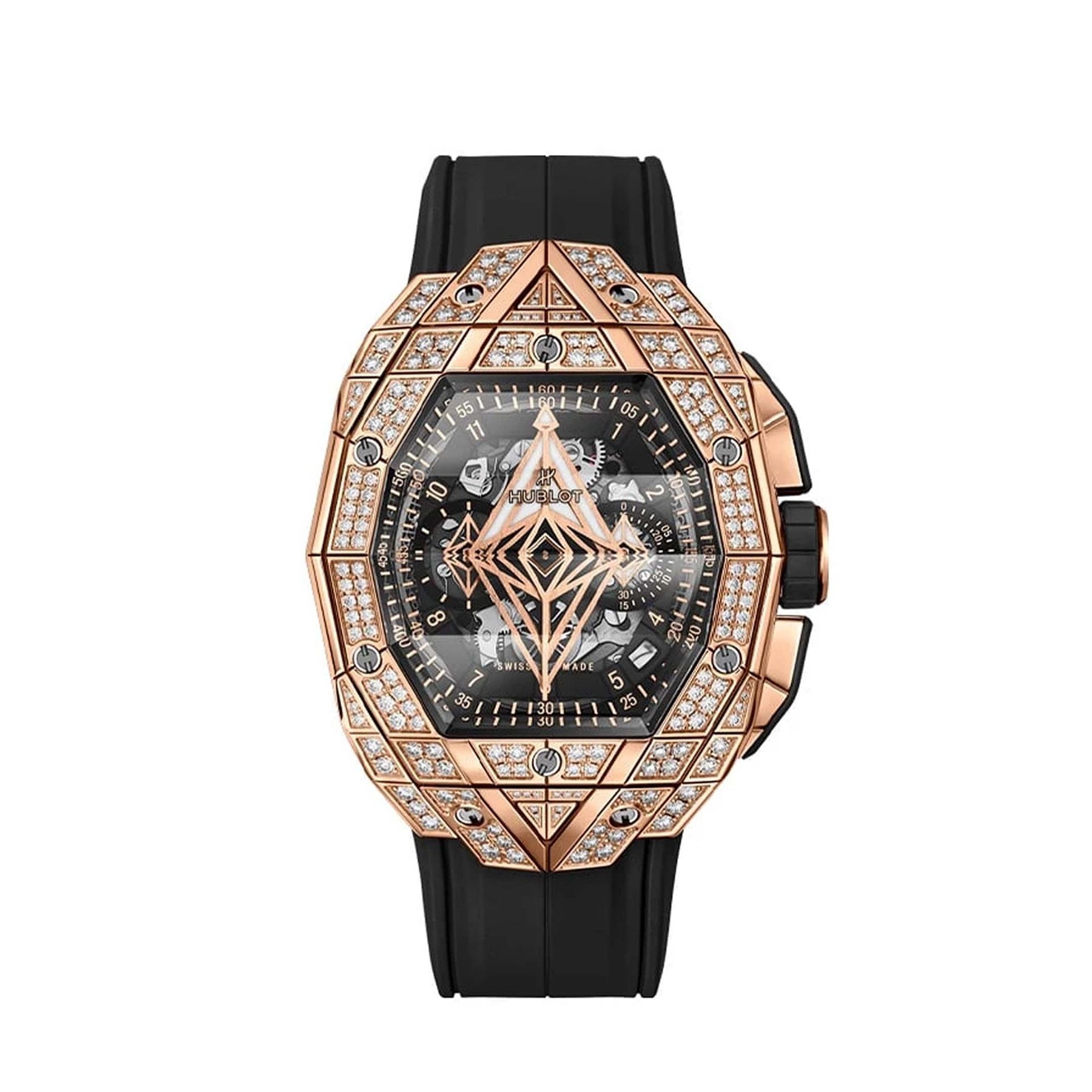 HUBLOT Spirit Of Big Bang Sang Bleu King Gold Pavé 42 MM 648.OX.0108.RX.1604.MXM23