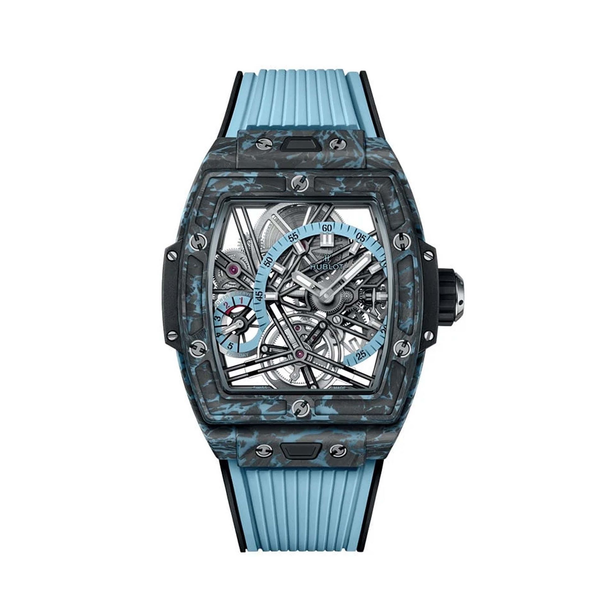 HUBLOT Spirit Of Big Bang Tourbillon Carbon Sky Blu 42 MM 645.QL.5117.RX