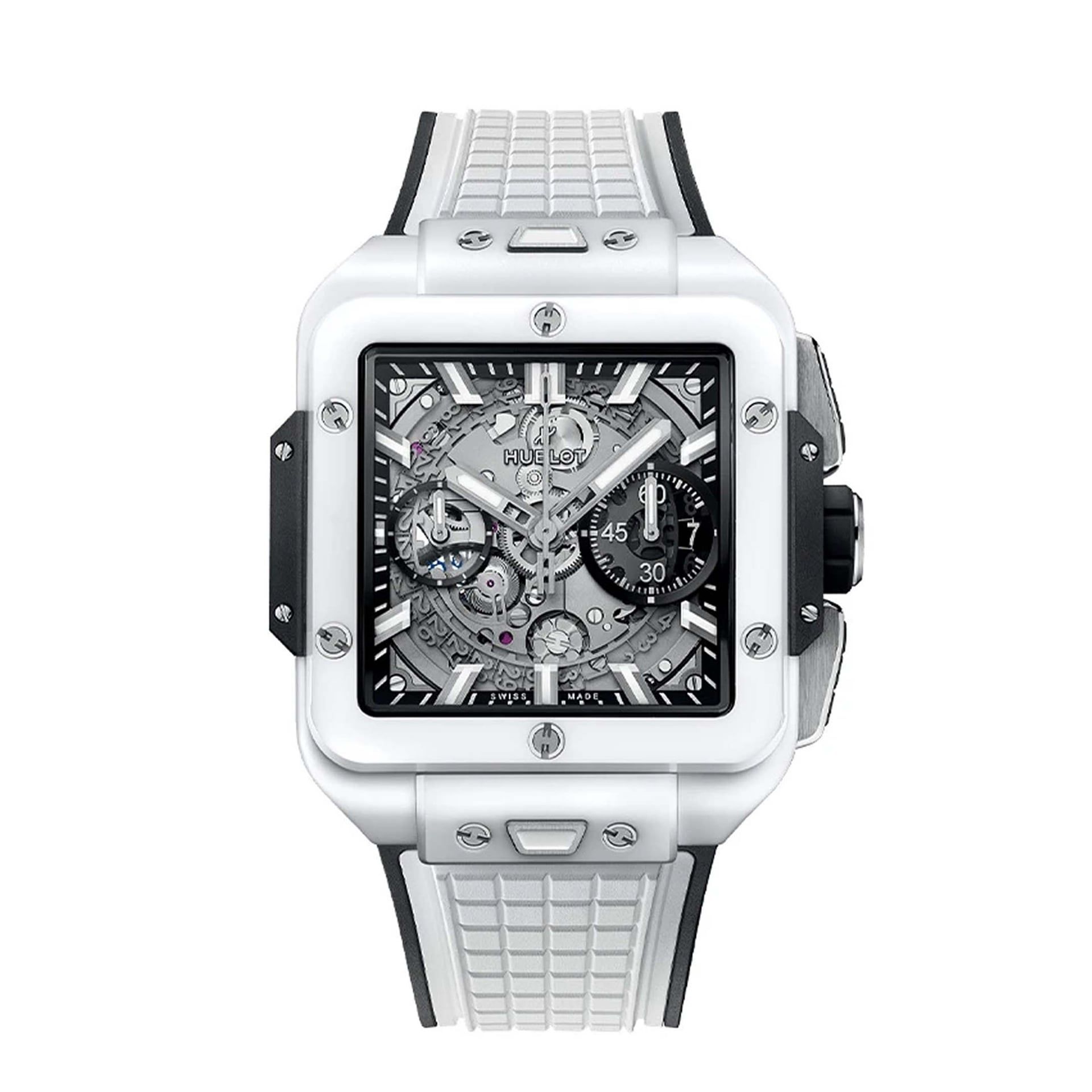 HUBLOT Square Bang Unico White Ceramic 42 MM 821.HX.0170.RX