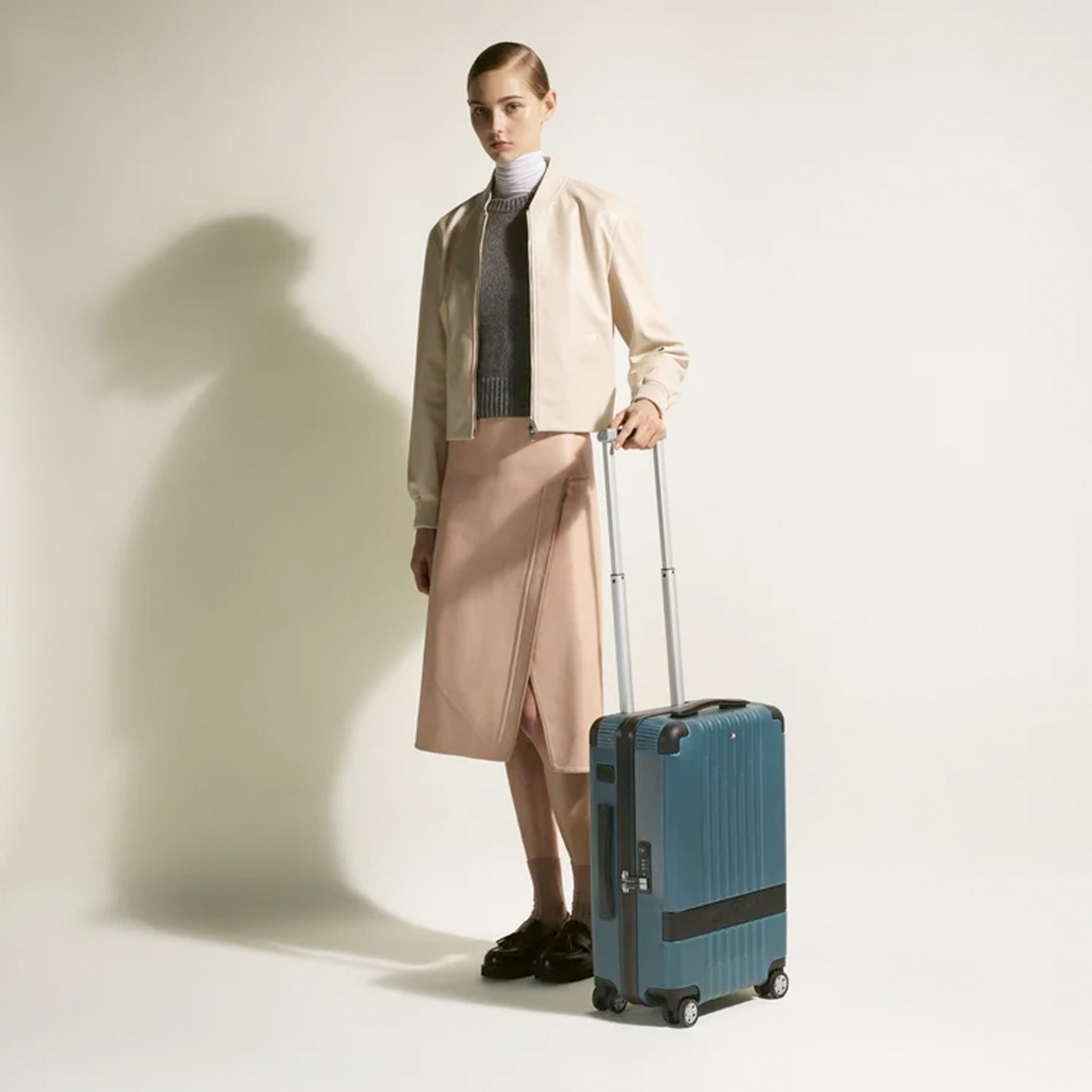 MONTBLANC Trolley Bagaglio A Mano Compatto #My4810 Blu  198893