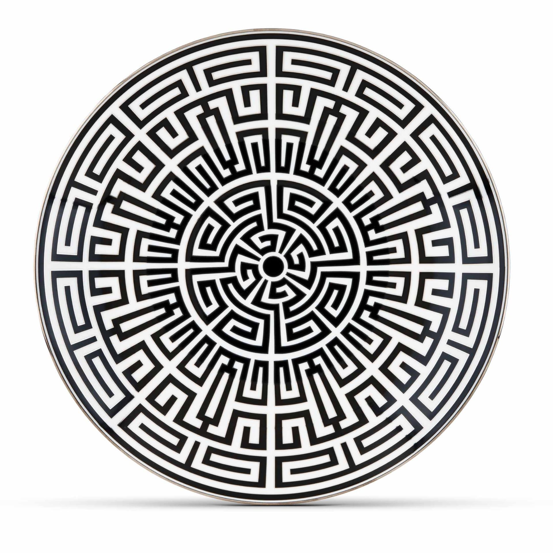 GINORI 1735 Centrotavola Labirinto Nero Ø 31.1 CM 140RG00 FPT110010310G00125100