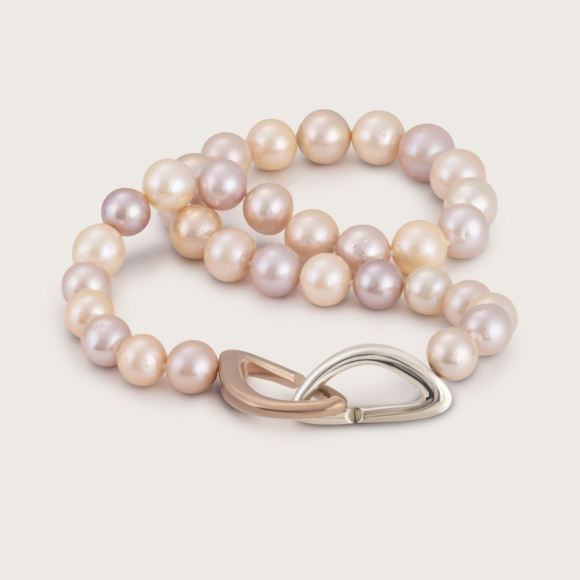 ASTRUA Collana Diva, Perle Cina, Oro Rosa e Oro Bianco DI6599KT-3PCM12/15