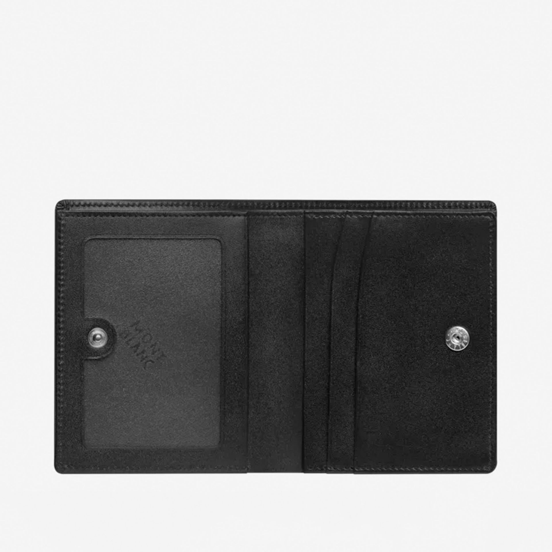 MONTBLANC Porta Biglietti Da Visita Nero Con Scomparto Per Banconote Meisterstück Selection  130085