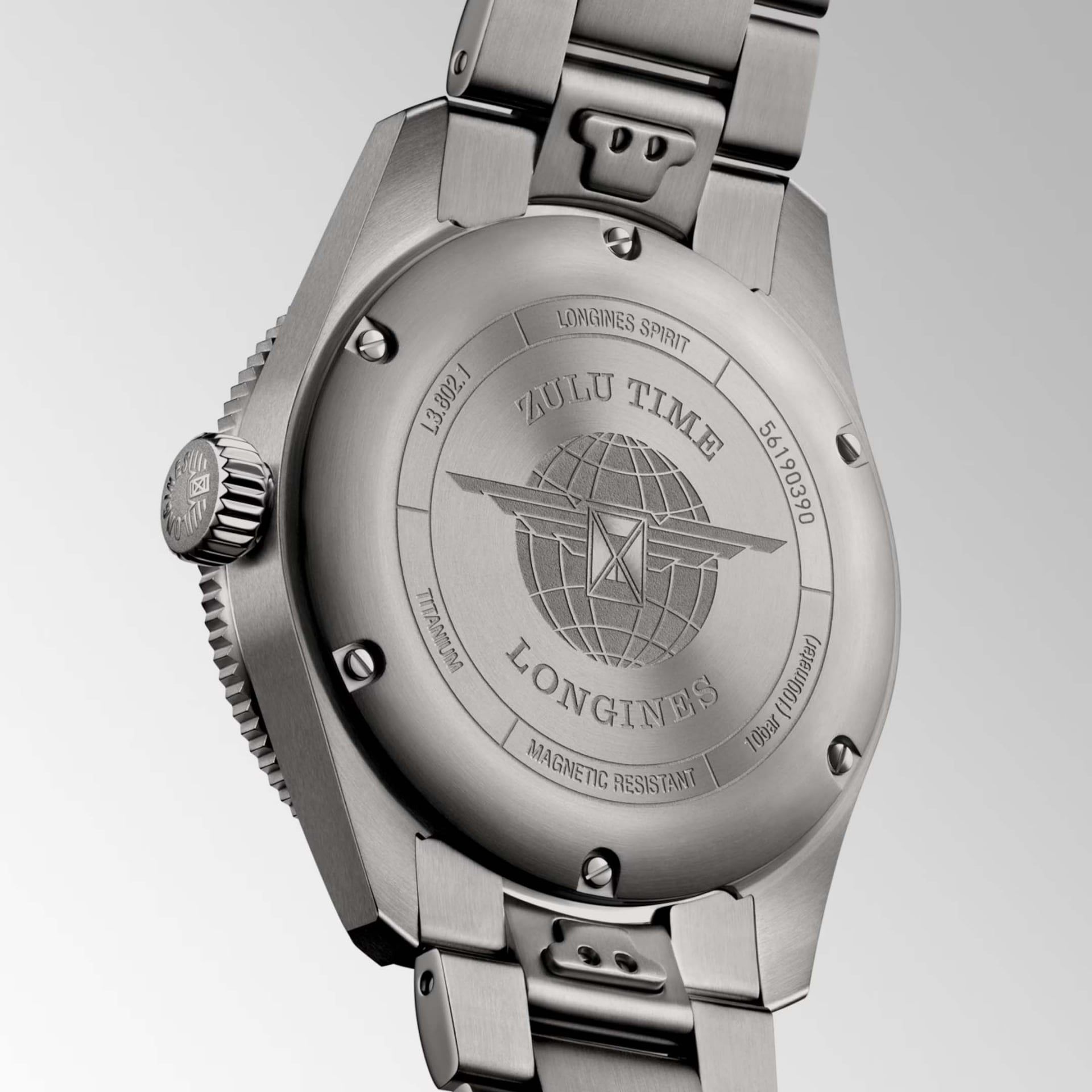 LONGINES Spirit Zulu Time Titanium 39 MM L3.802.1.53.6