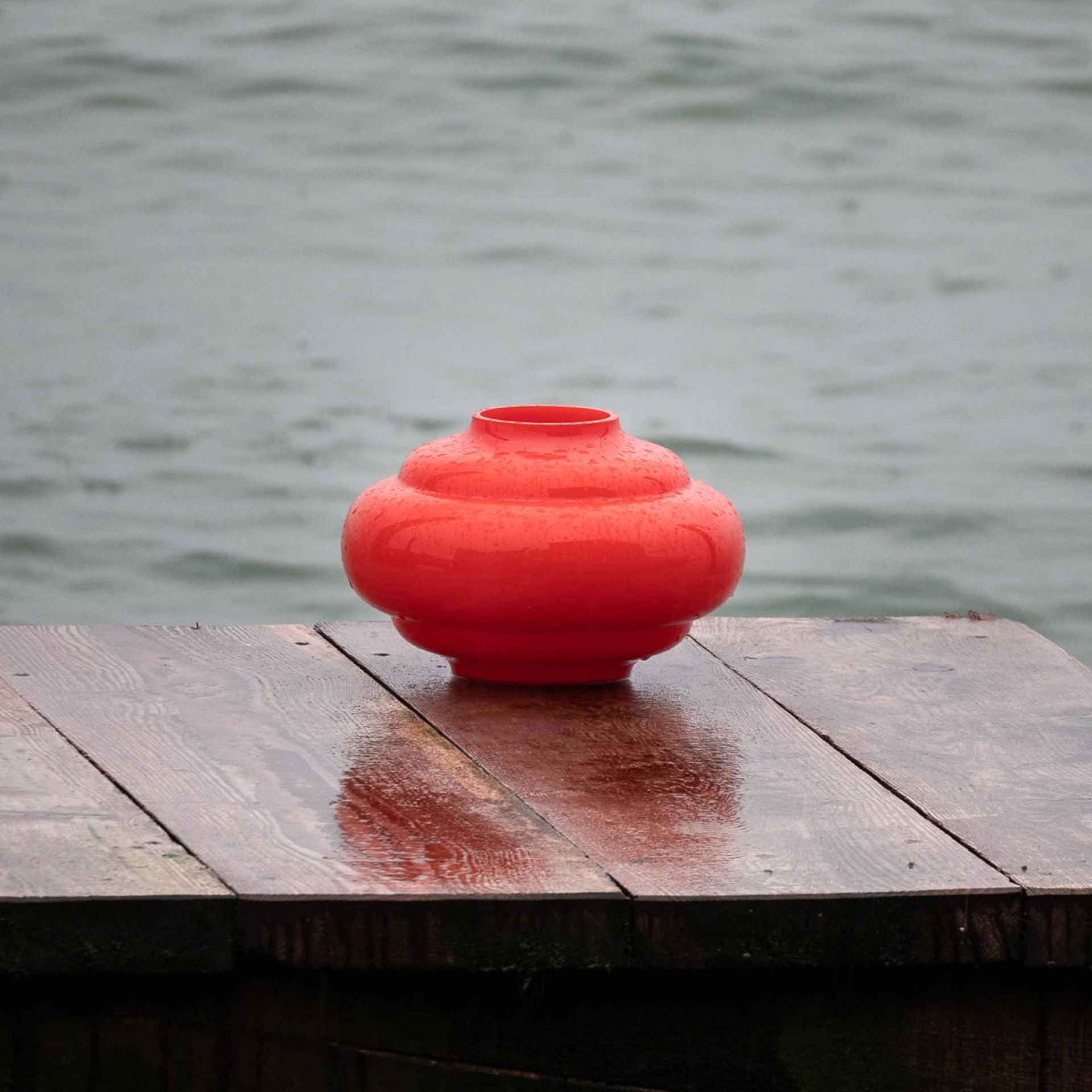 SALVIATI Vaso Lido Liberty Bowl Arancio H 18 CM / Ø 28 CM 20202