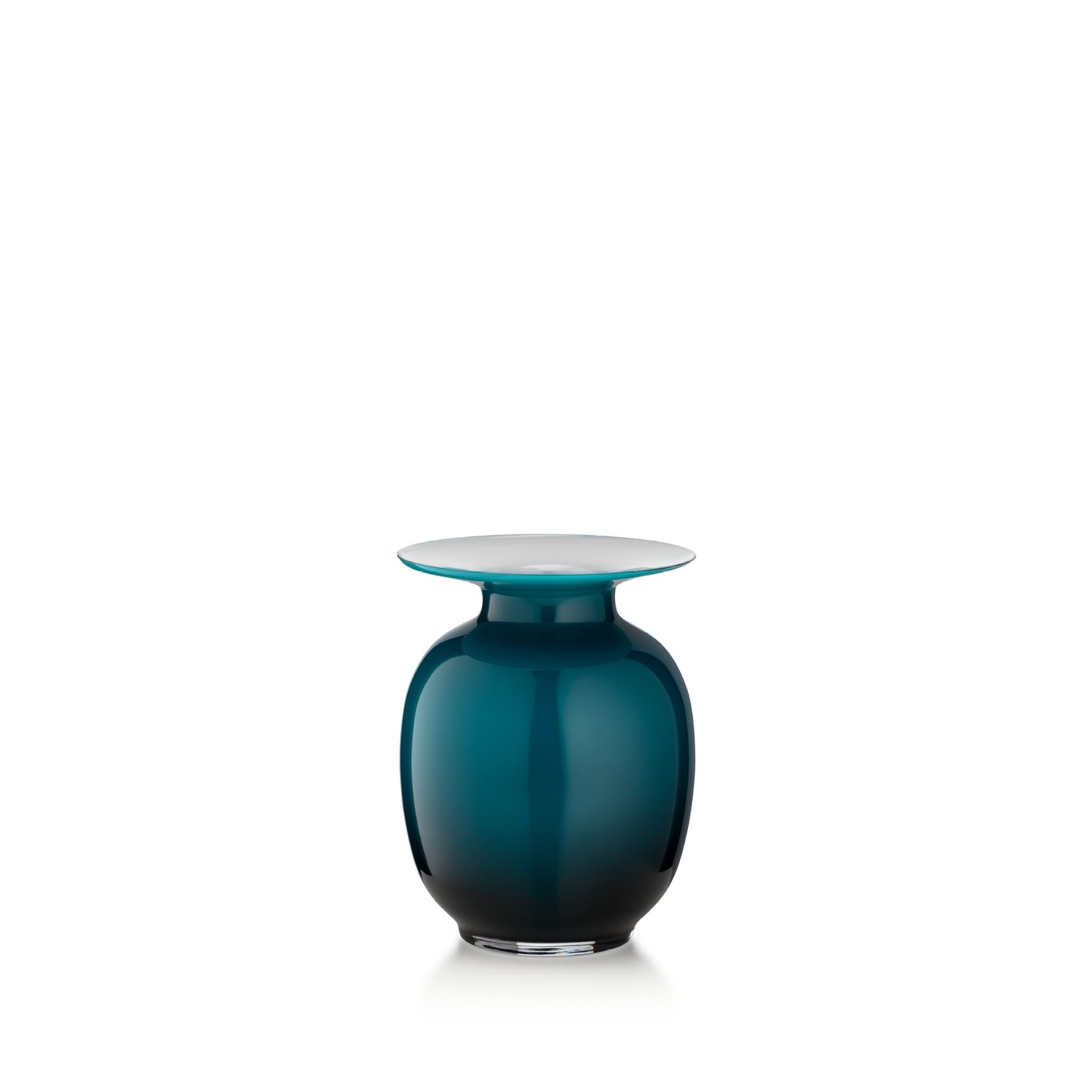 SALVIATI Vaso Lido Amaranti Small Verde Pavone H 21 CM / Ø 16 CM 20411
