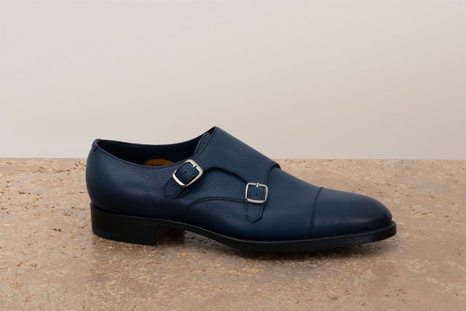 EDWARD GREEN Westminster - Doppia Fibbia - Navy Country Calf  WESTMINSTER