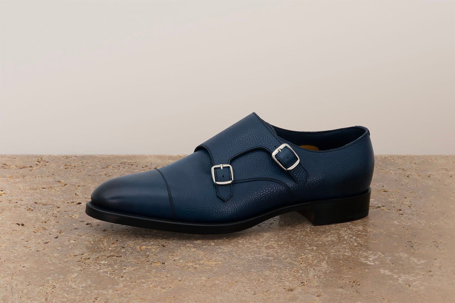 EDWARD GREEN Westminster - Doppia Fibbia - Navy Country Calf  WESTMINSTER