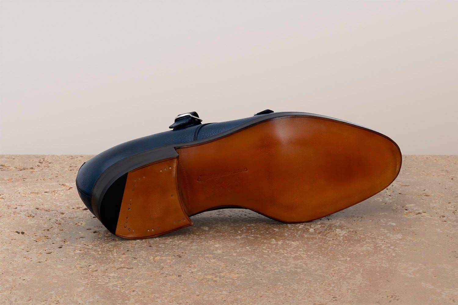 EDWARD GREEN Westminster - Doppia Fibbia - Navy Country Calf  WESTMINSTER