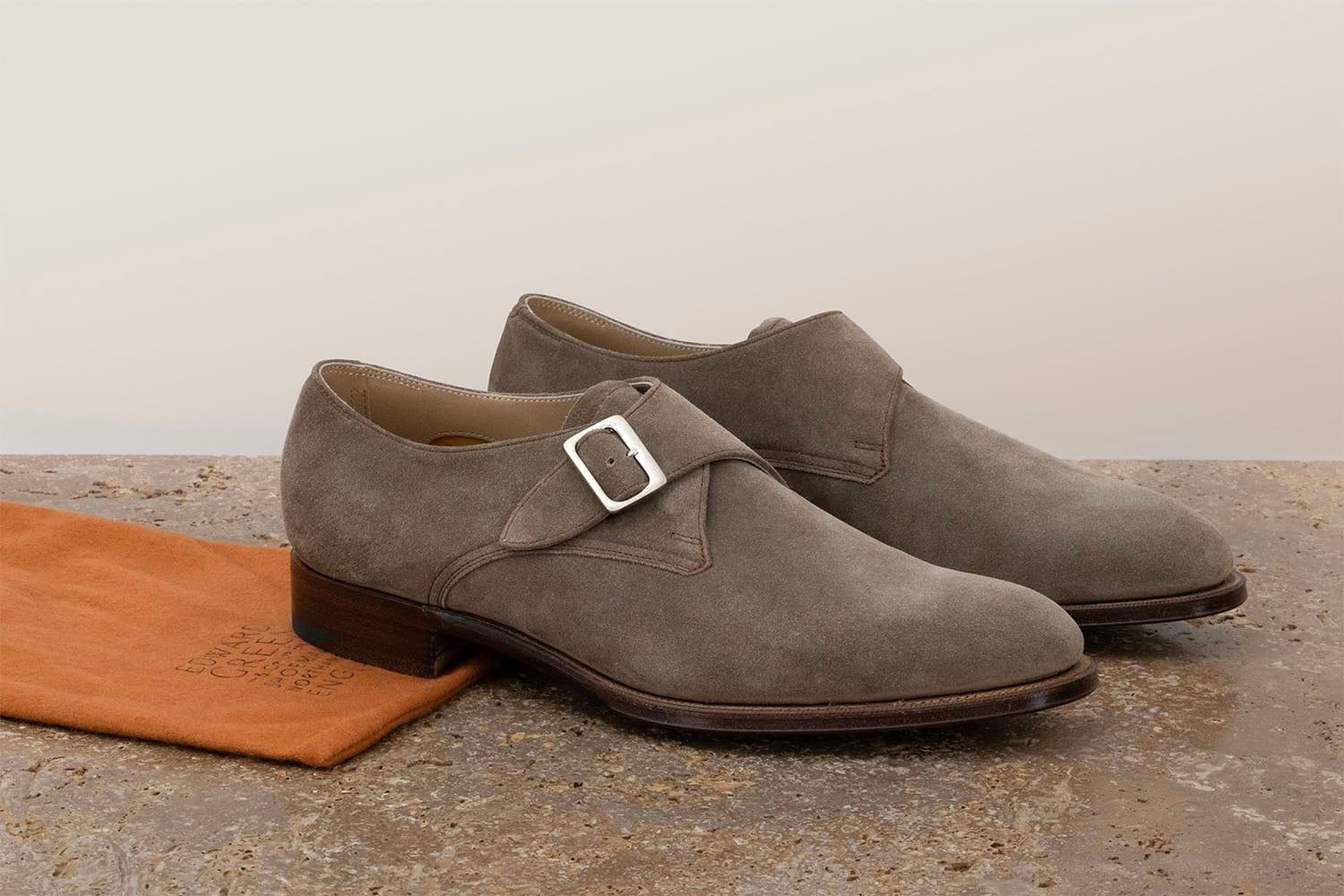 EDWARD GREEN Mercer - Scarpa Con Fibbia - Mushroom  MERCER