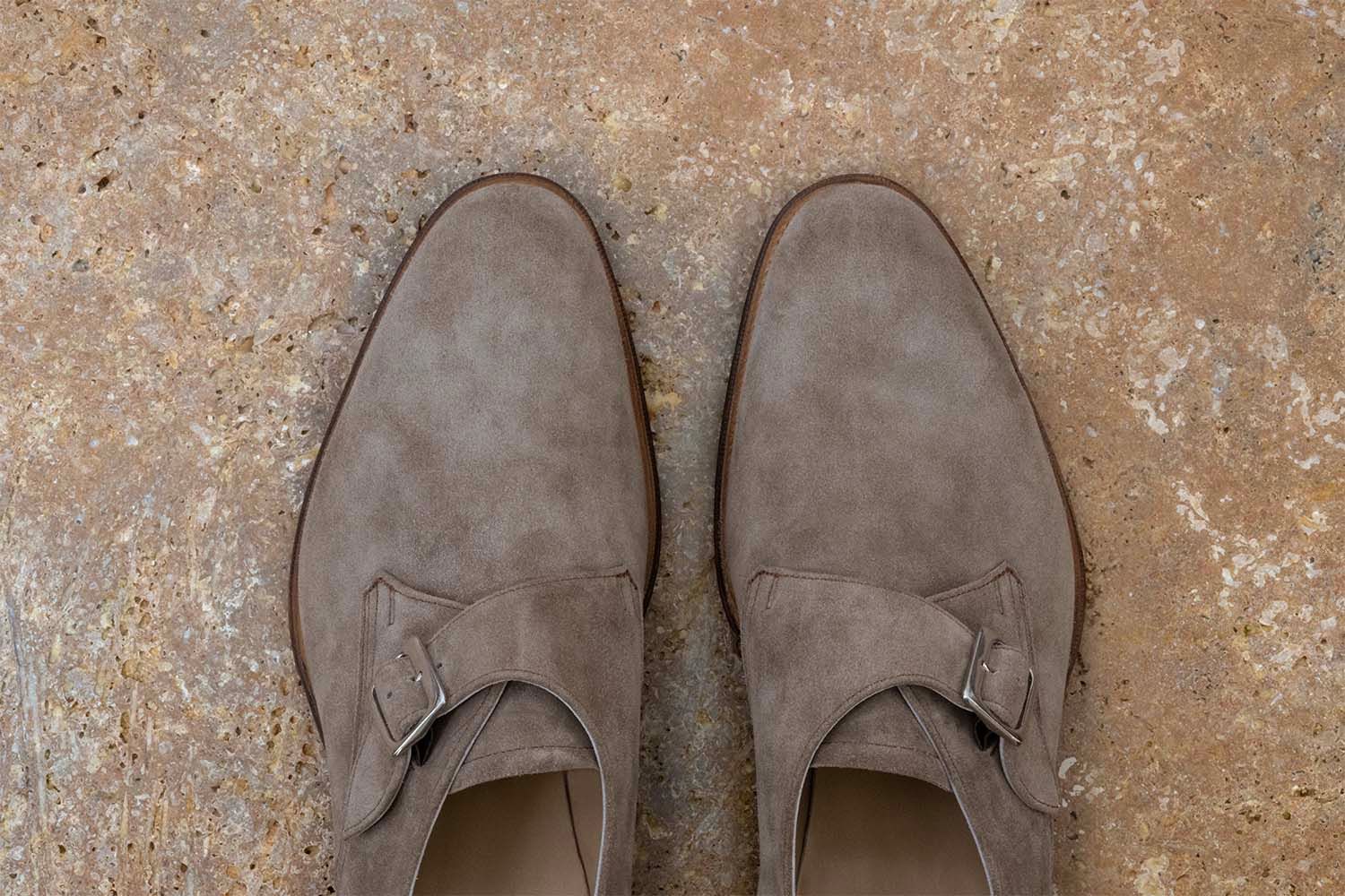 EDWARD GREEN Mercer - Scarpa Con Fibbia - Mushroom  MERCER