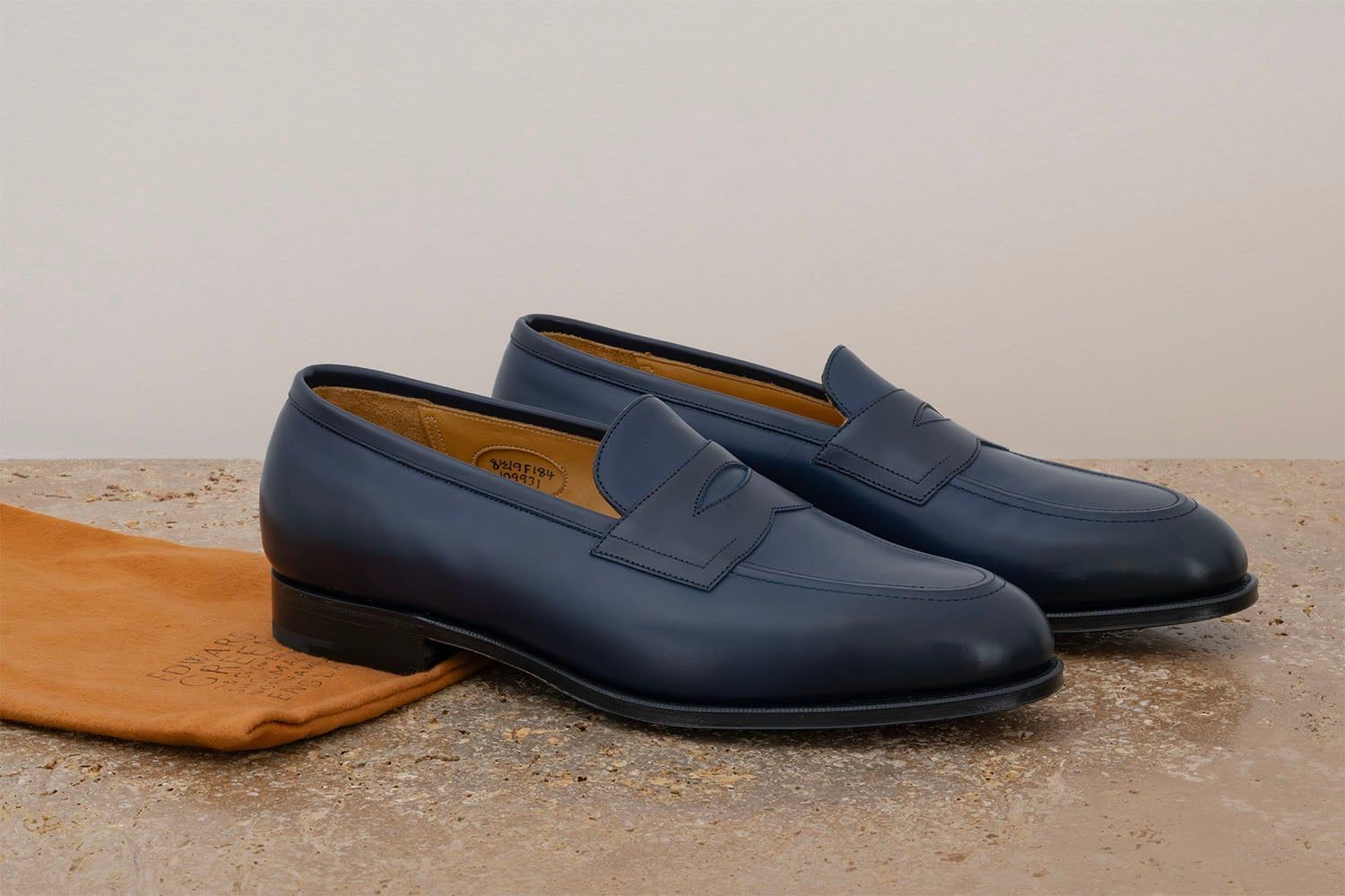 EDWARD GREEN Piccadilly - Mocassino Classico - Navy Antique  PICCADILLY