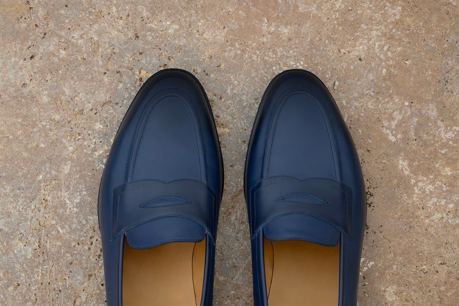 EDWARD GREEN Piccadilly - Mocassino Classico - Navy Antique  PICCADILLY