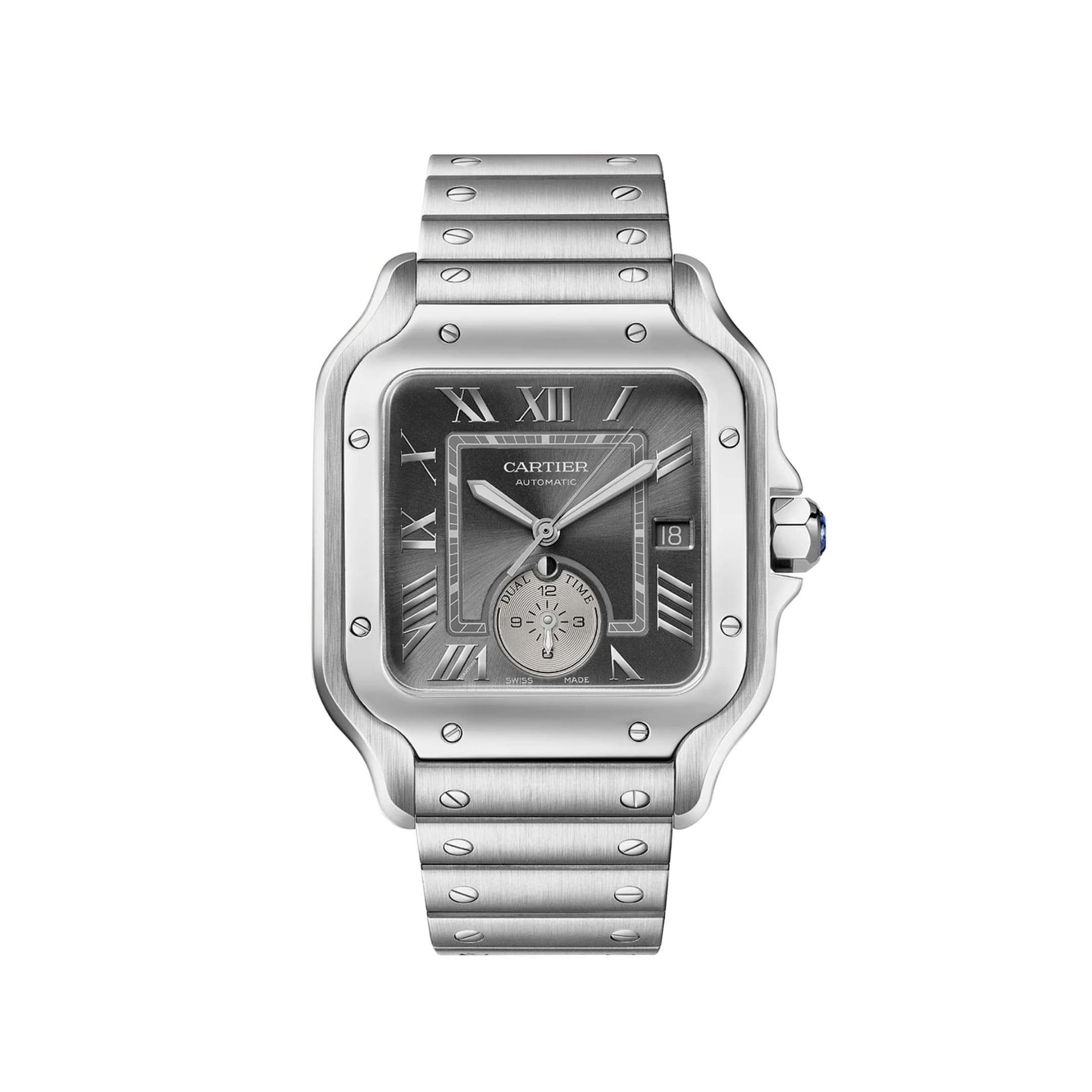 CARTIER Santos De Cartier Modello Grande, Acciaio 40.2 MM WSSA0076