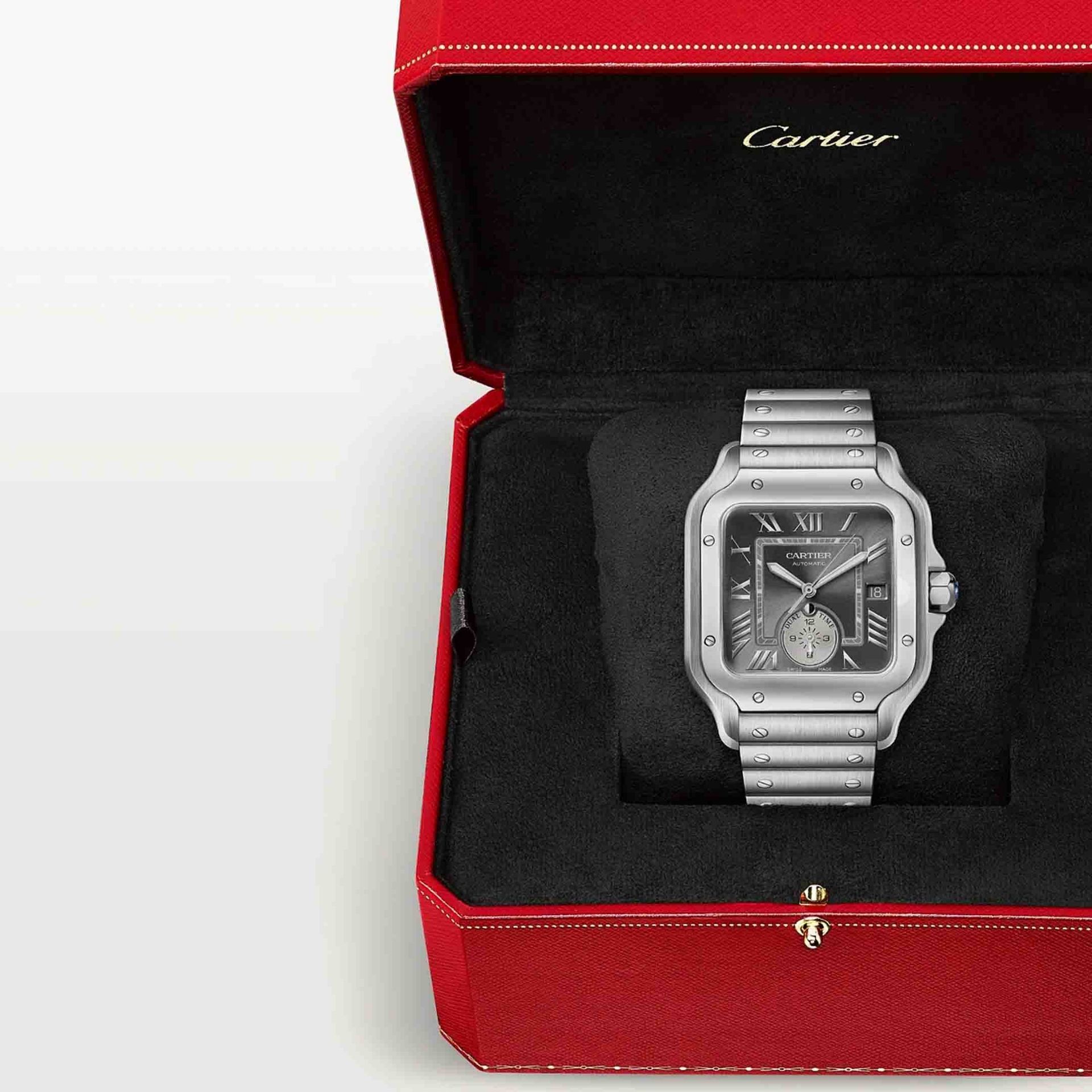 CARTIER Santos De Cartier Modello Grande, Acciaio 40.2 MM WSSA0076