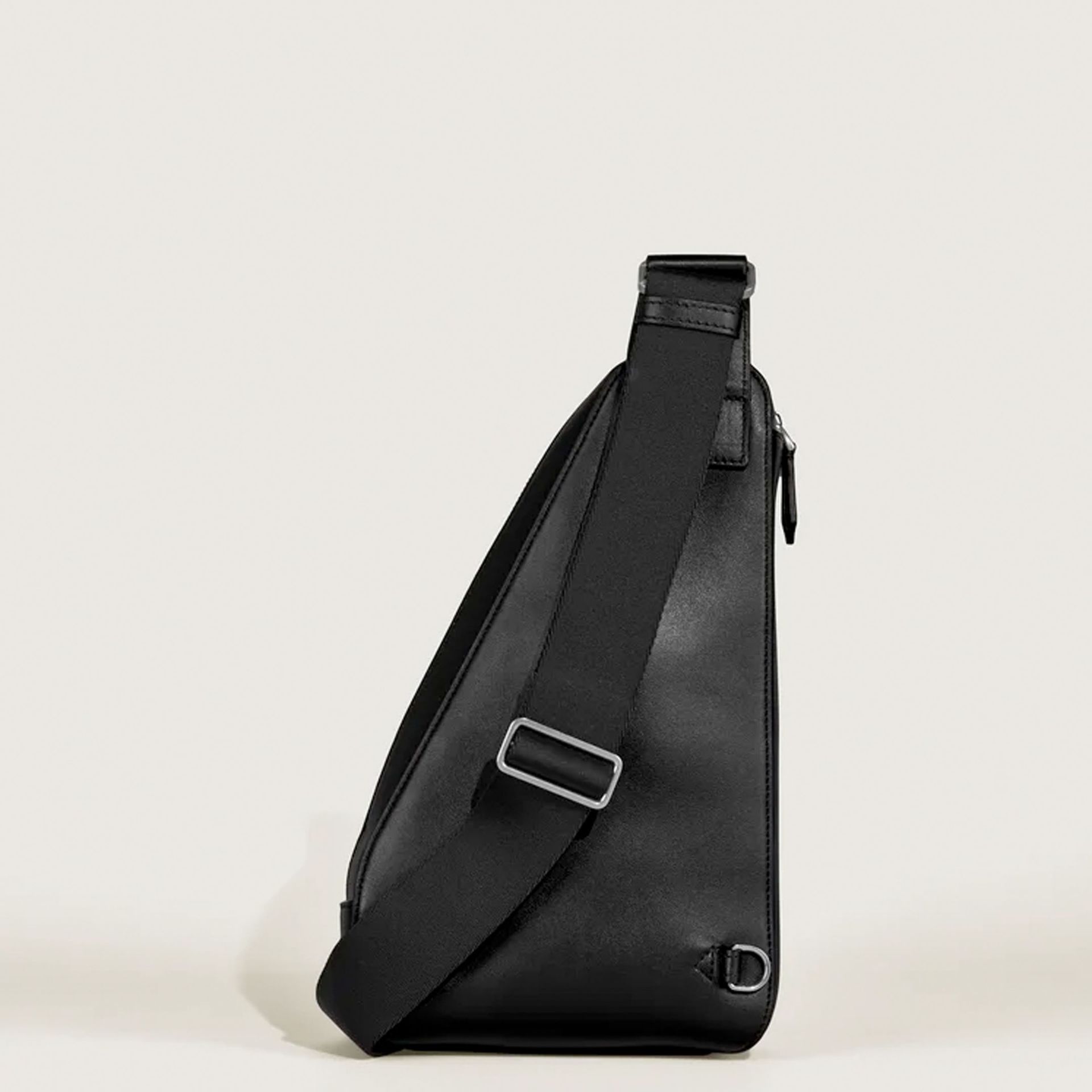 MONTBLANC Borsa a Tracolla in Pelle Nera Soft Compatta  198742