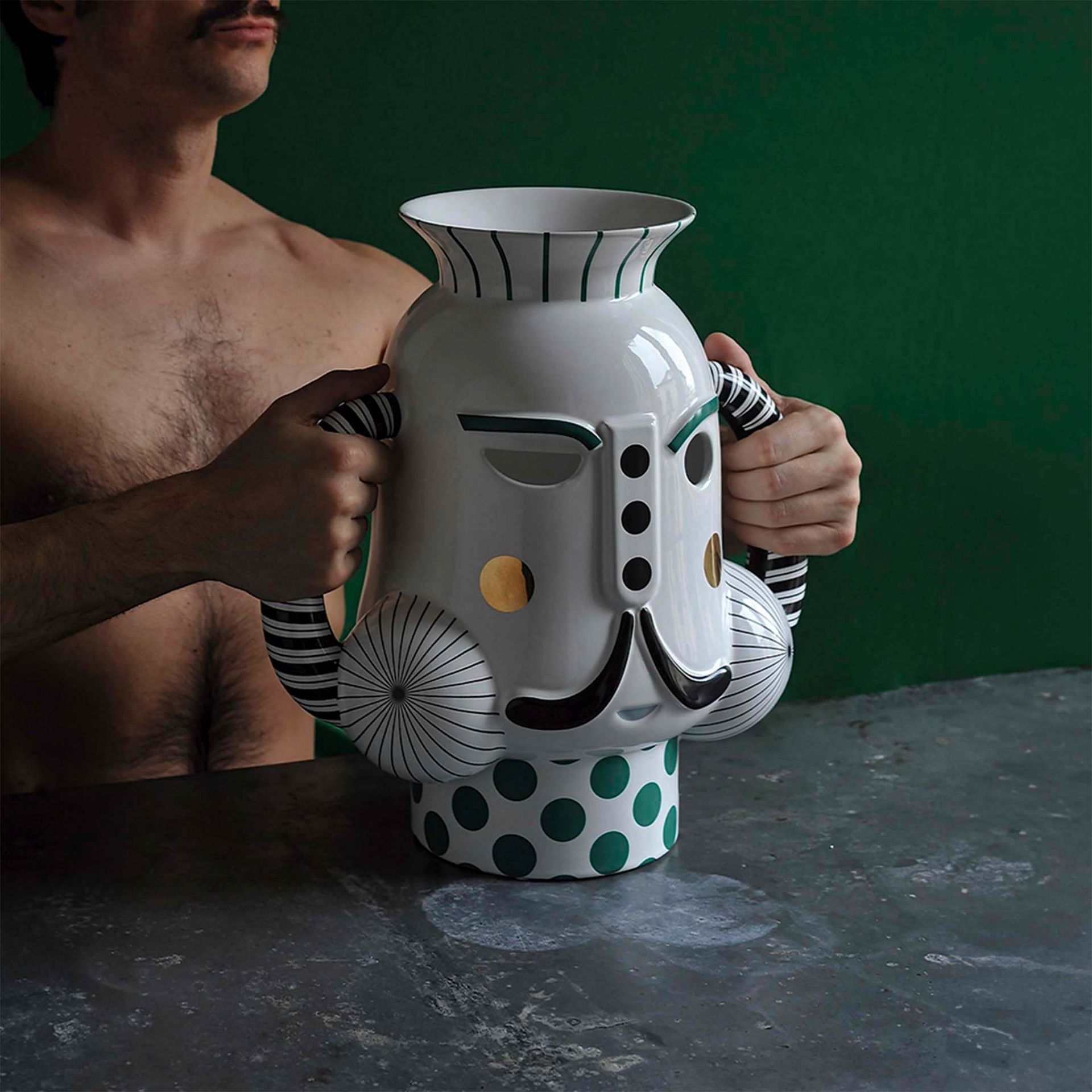 BOSA Vaso King Bianco (Jaime Hayon) 34 CM - H 36 CM A-H81/G04