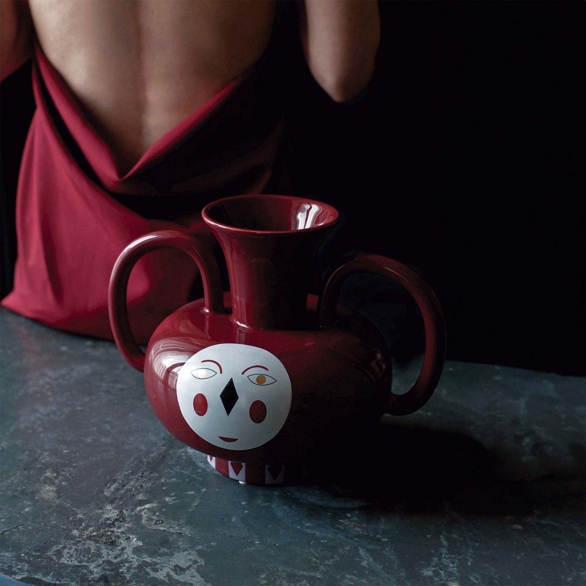 BOSA Vaso Raki Bordeaux (Jaime Hayon) 20 CM - H 21,5 CM A-H78/G40