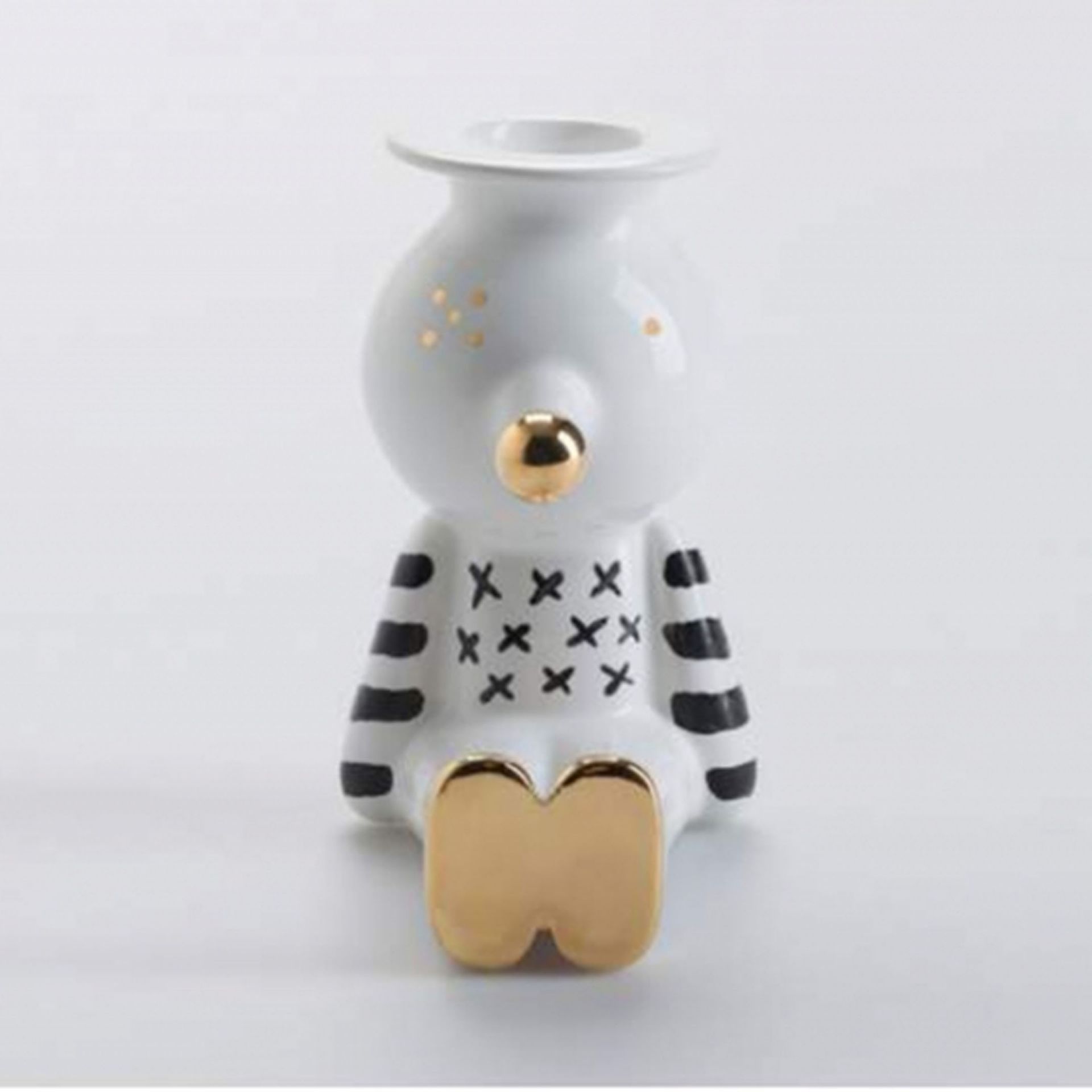 BOSA Portacandele Non Ti Scordar di Me - Pinocchietto Bianco (Jaime Hayon) 9 x 6 x H 10 CM A-H54/04+09+04/29