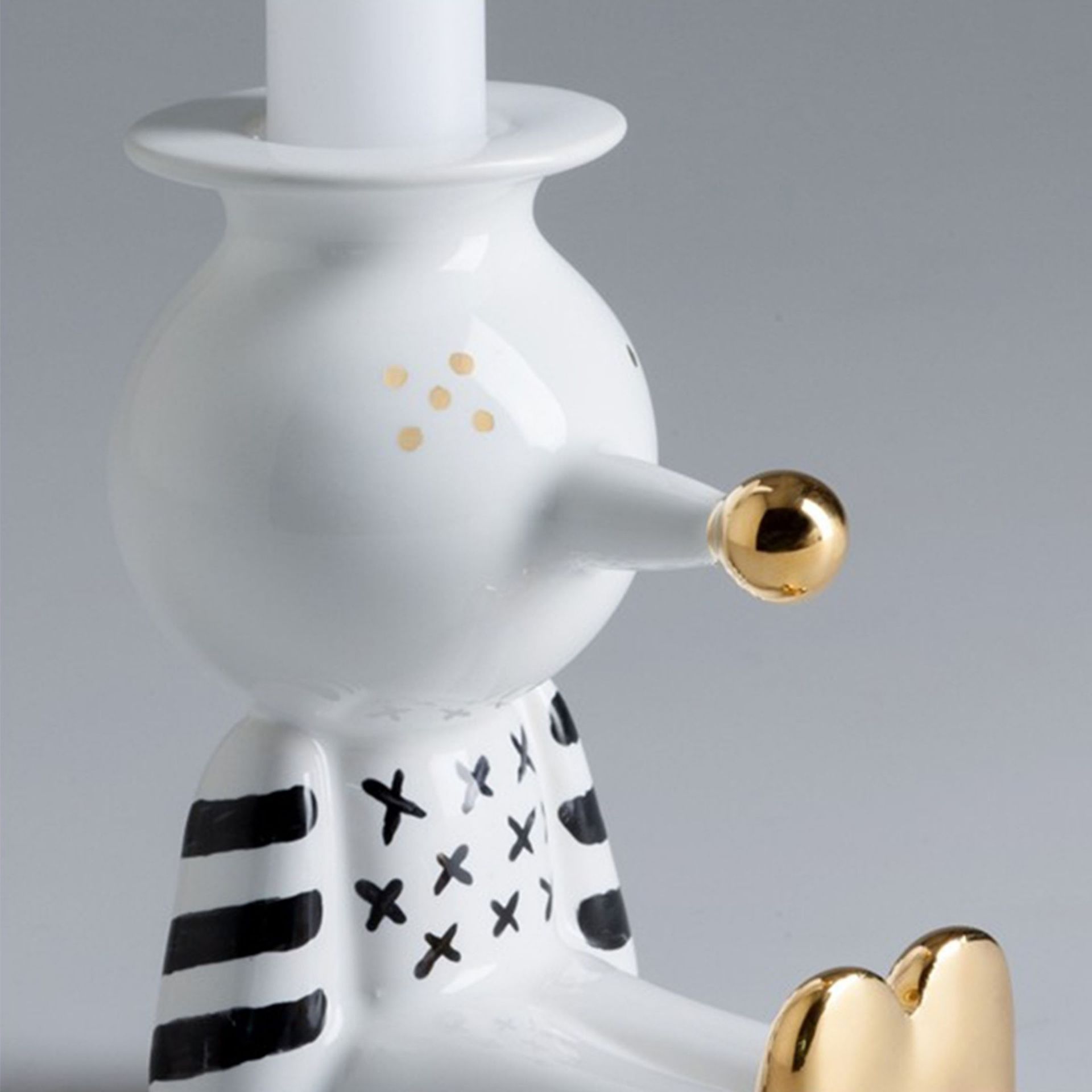 BOSA Portacandele Non Ti Scordar di Me - Pinocchietto Bianco (Jaime Hayon) 9 x 6 x H 10 CM A-H54/04+09+04/29