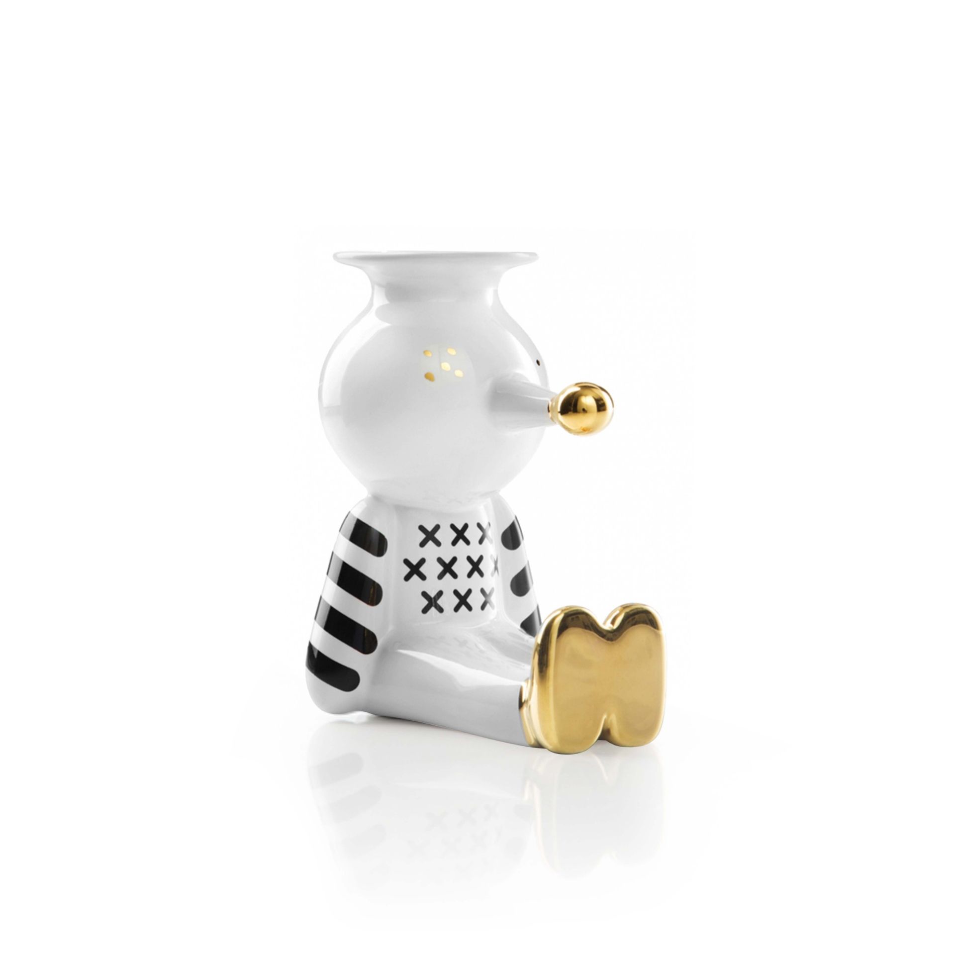 BOSA Portacandele Non Ti Scordar di Me - Pinocchietto Bianco (Jaime Hayon) 9 x 6 x H 10 CM A-H54/04+09+04/29