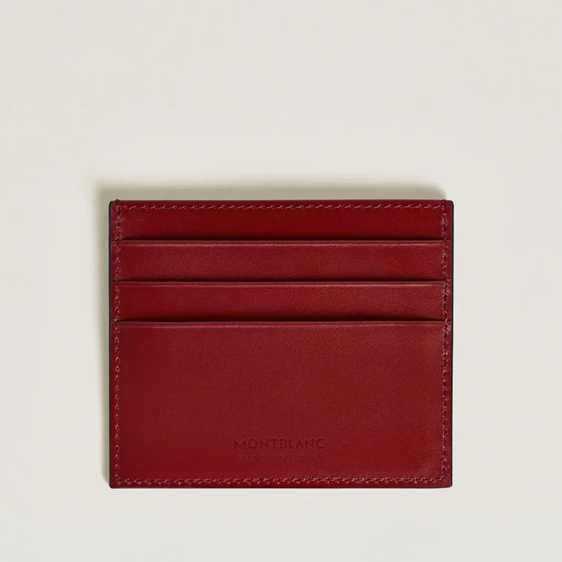 MONTBLANC Portacarte 6 Scomparti Meisterstück Rosso  198809