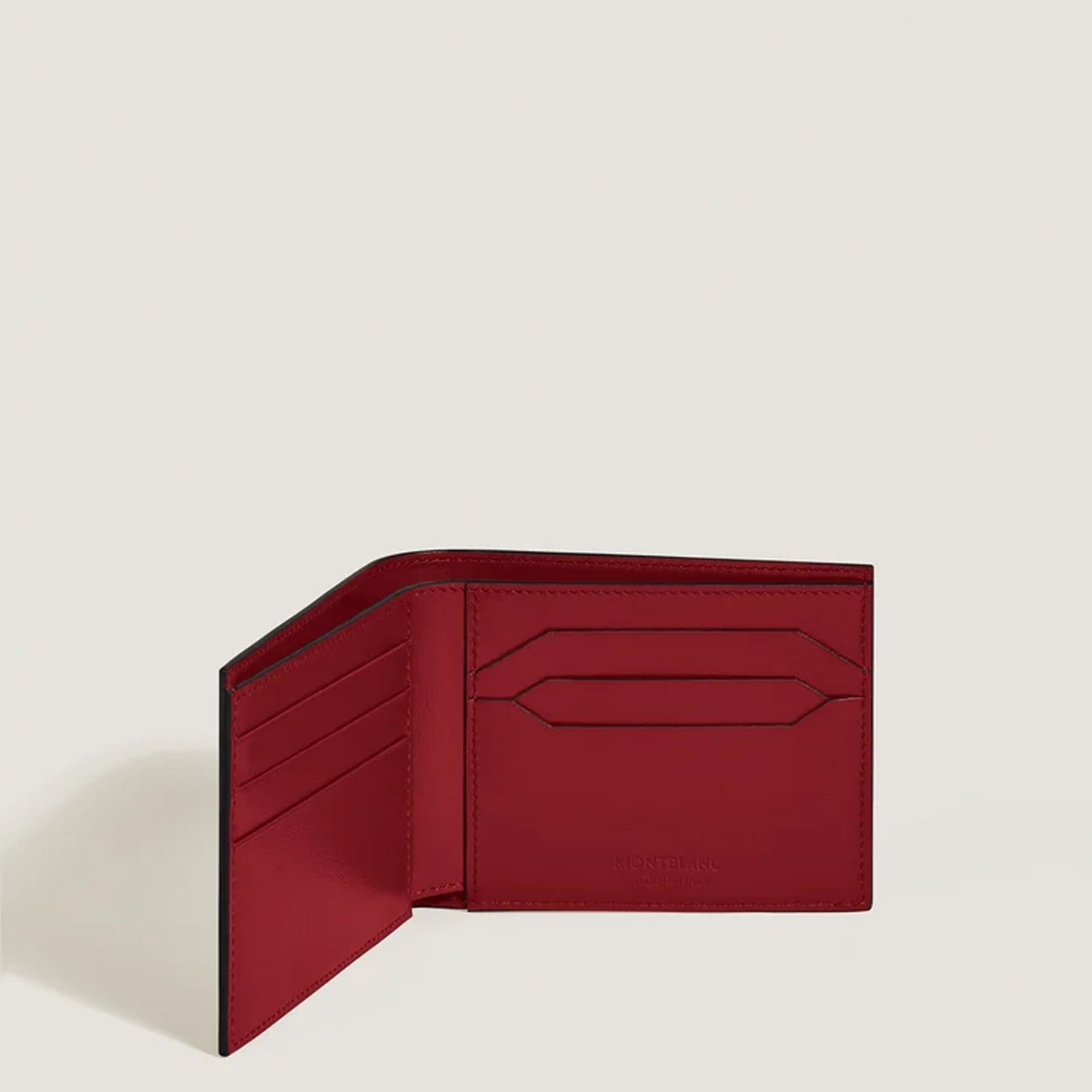 MONTBLANC Portafoglio 6 Scomparti Meisterstück Rosso  198805