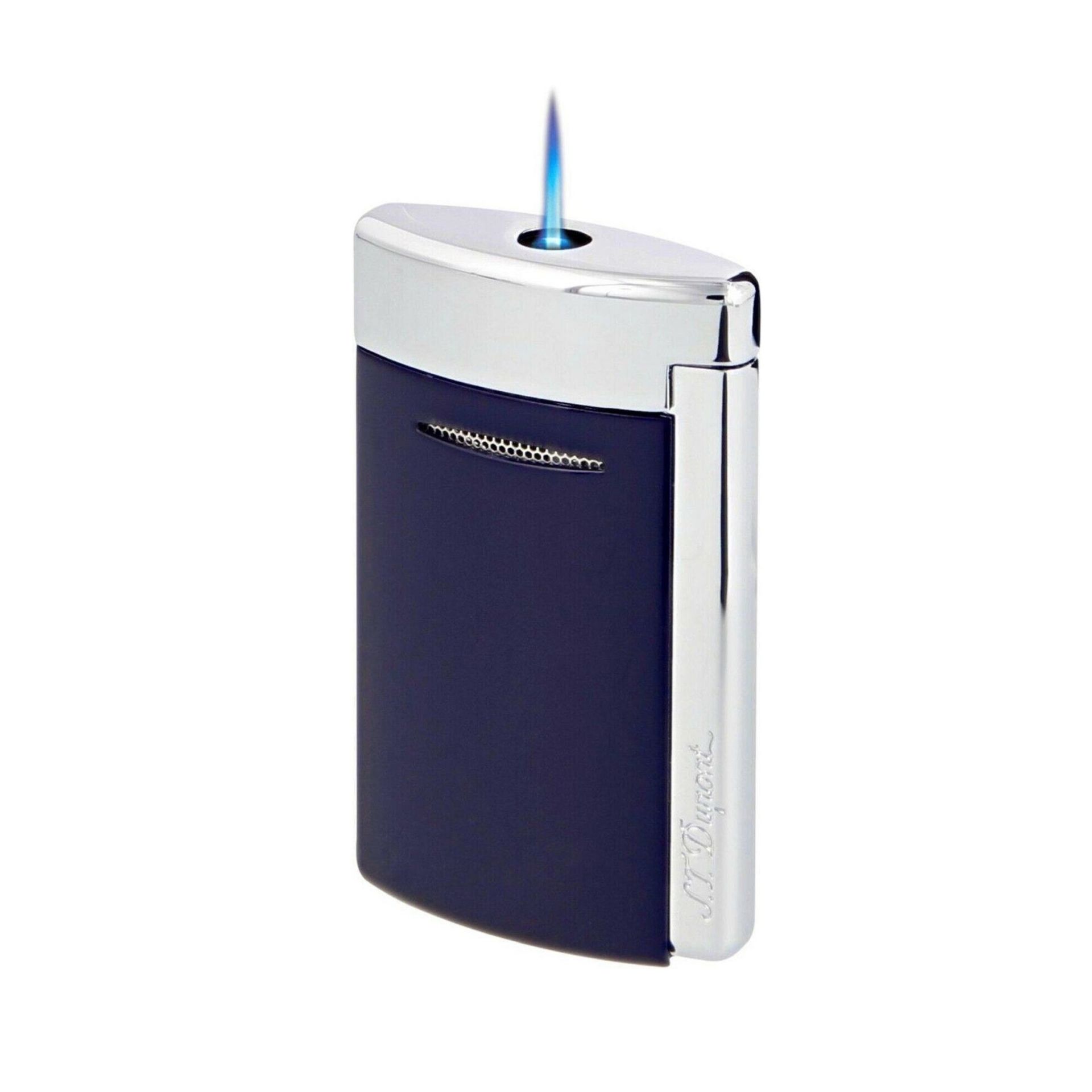 S. T. DUPONT Accendino Minijet Cromo Blue Navy  010811