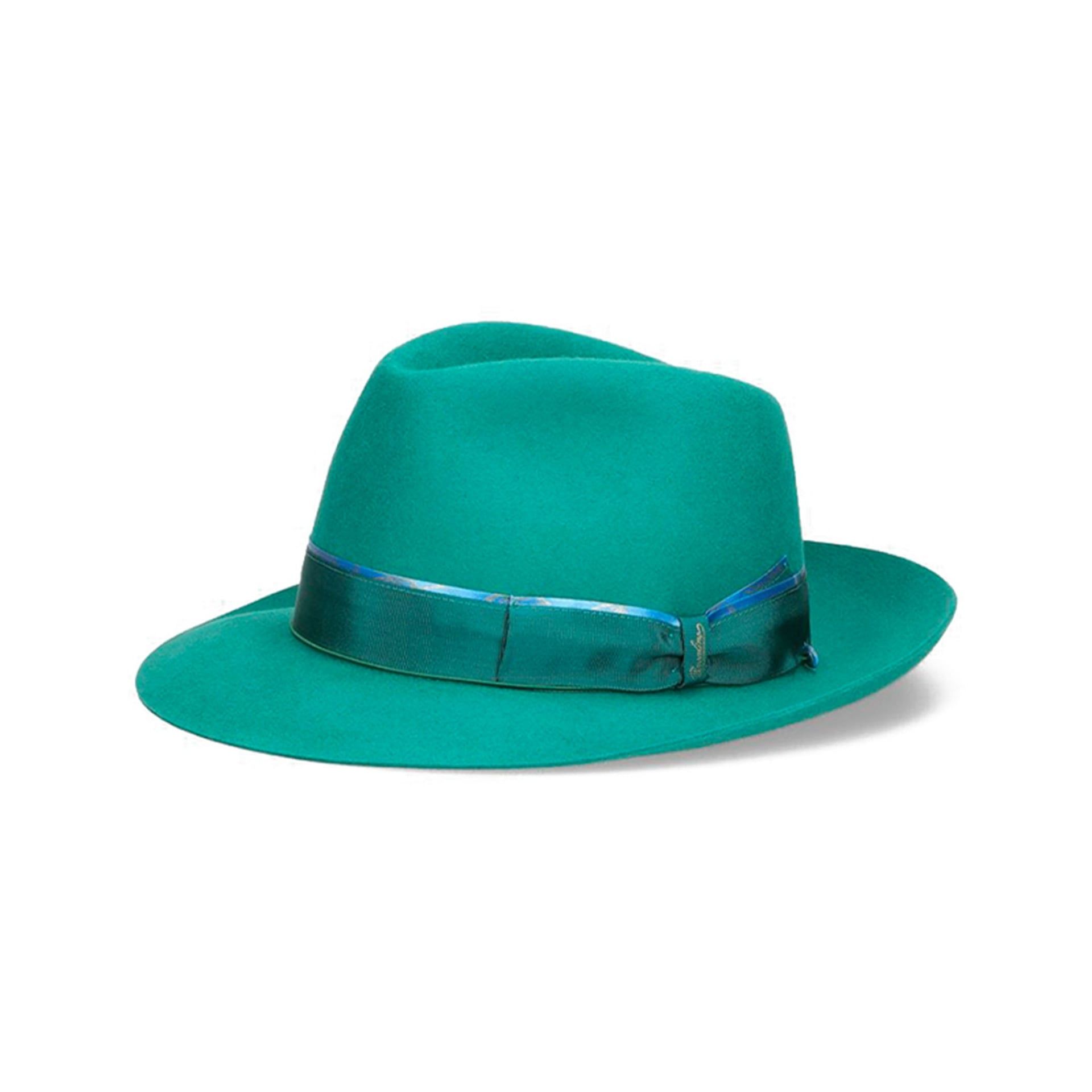 BORSALINO Cappello Federico Feltro Alessandria Foliage Verde Acqua  390325-0960