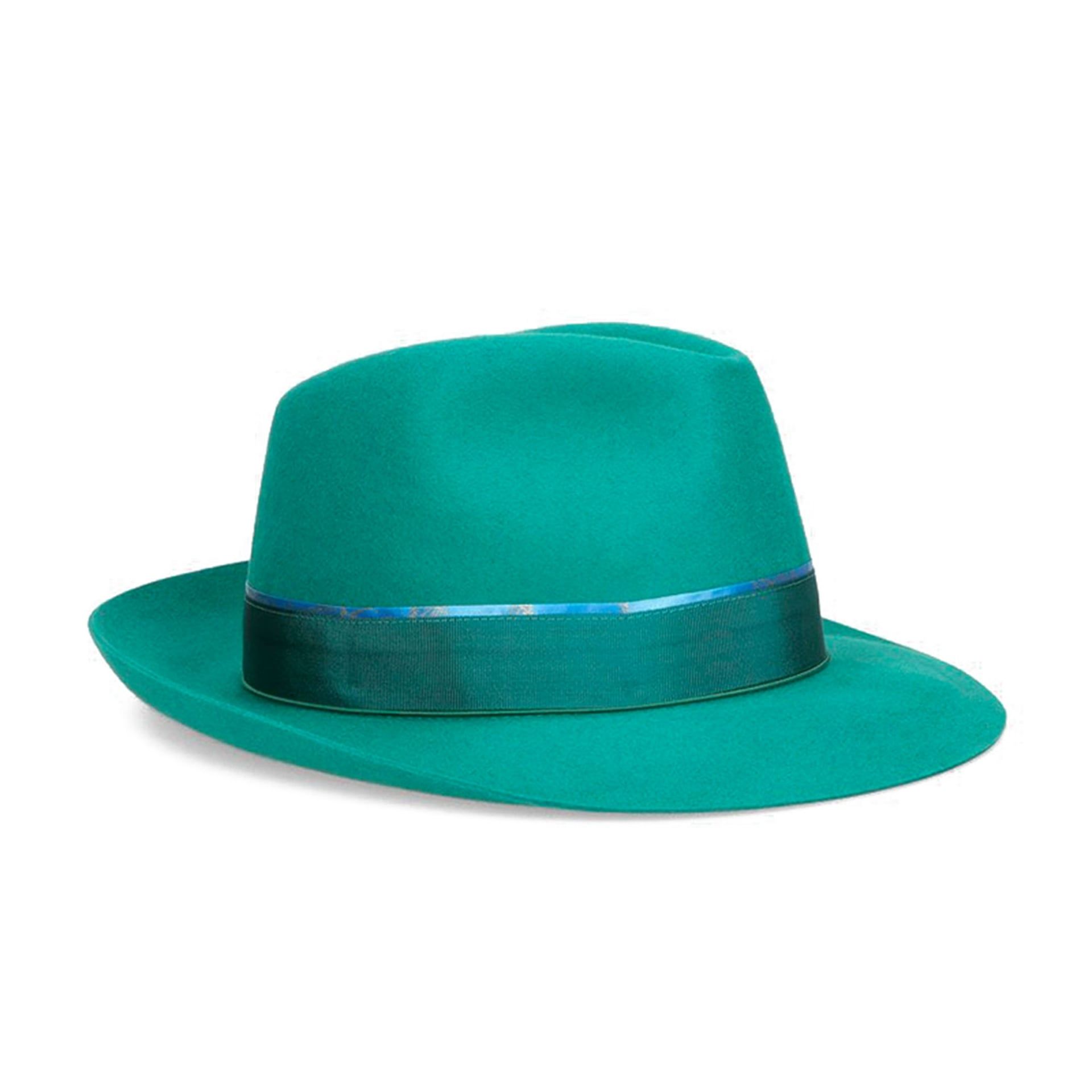 BORSALINO Cappello Federico Feltro Alessandria Foliage Verde Acqua  390325-0960