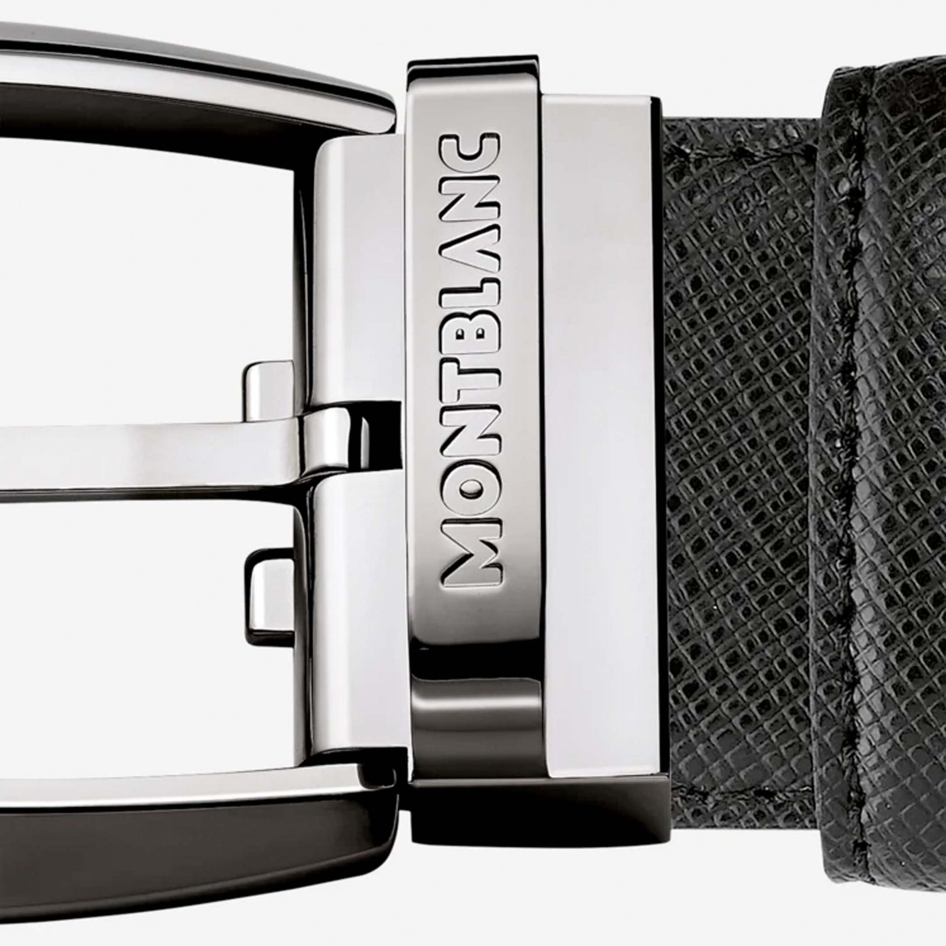 MONTBLANC Cintura in Pelle Nera 35 Mm  112408