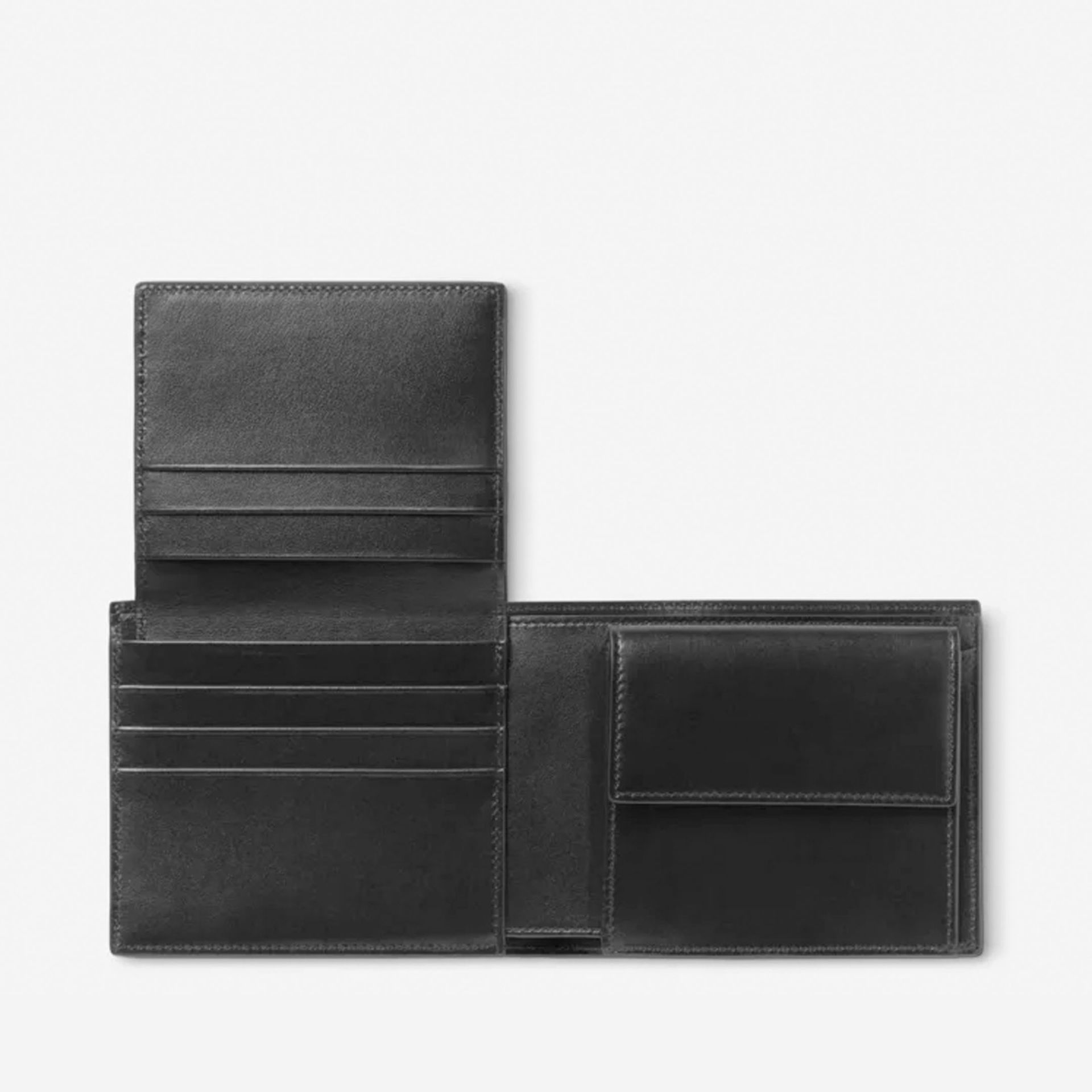 MONTBLANC Portafoglio Meisterstück 10 Scomparti Con Portamonete in Pelle Nera  198315