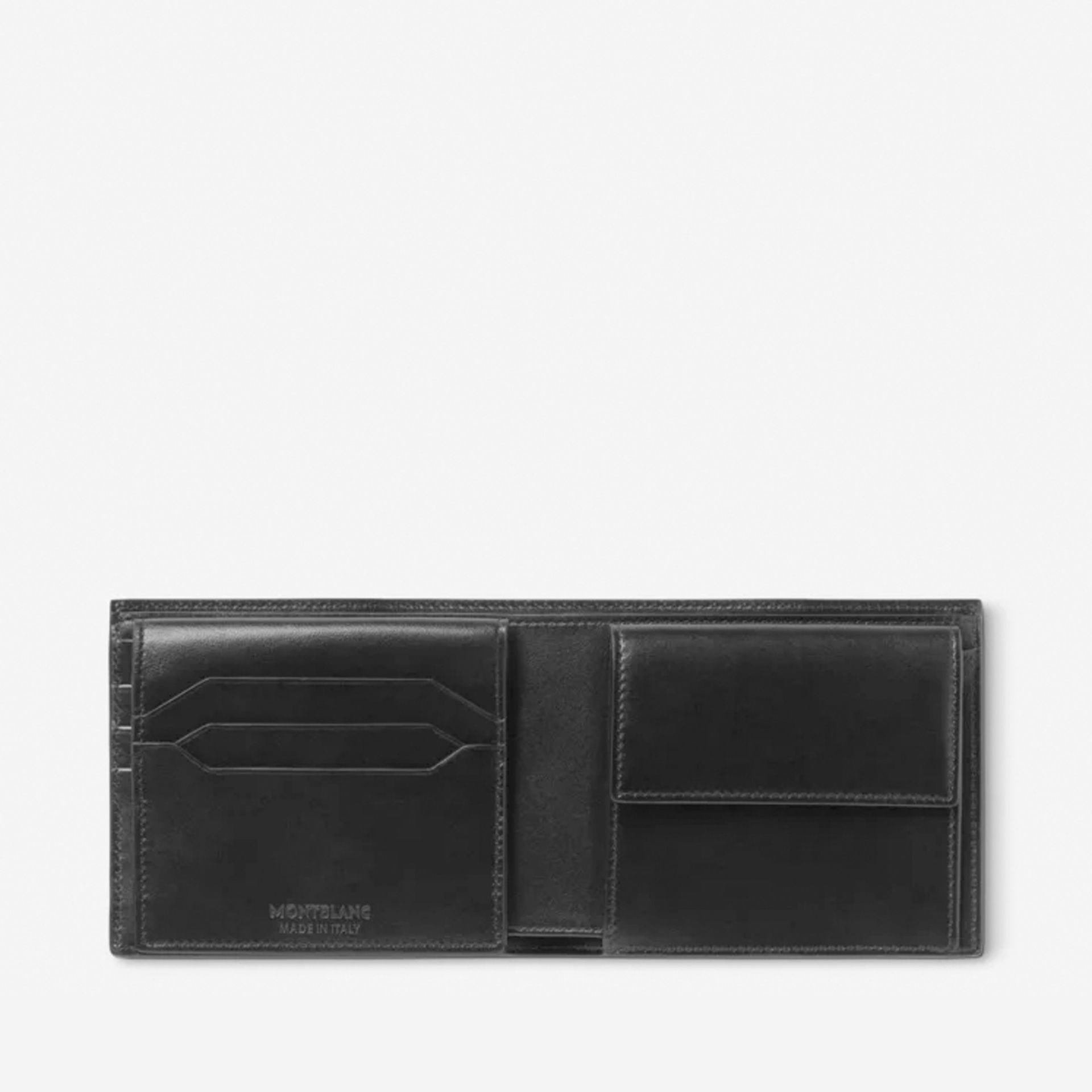 MONTBLANC Portafoglio Meisterstück 10 Scomparti Con Portamonete in Pelle Nera  198315