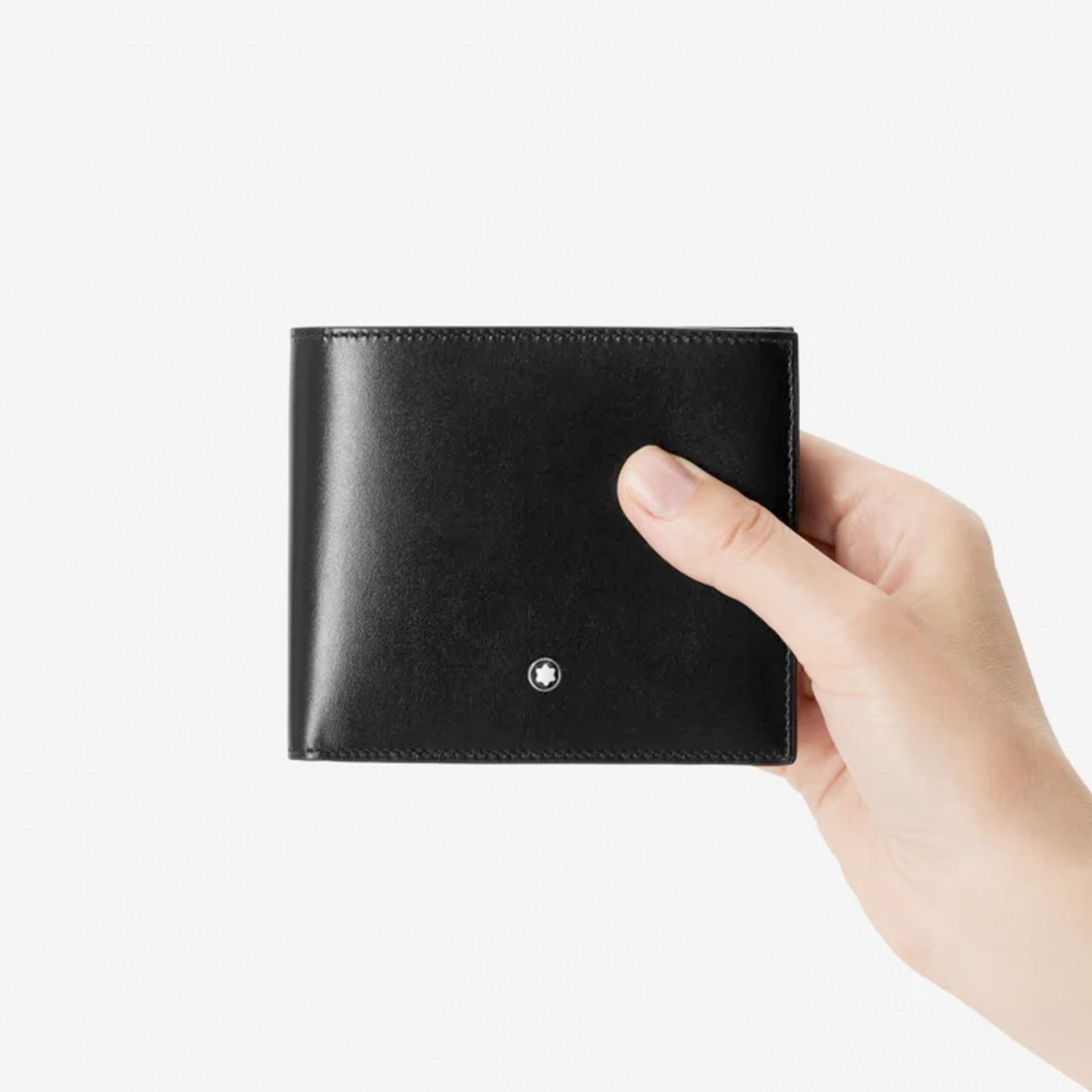 MONTBLANC Portafoglio Meisterstück 10 Scomparti Con Portamonete in Pelle Nera  198315