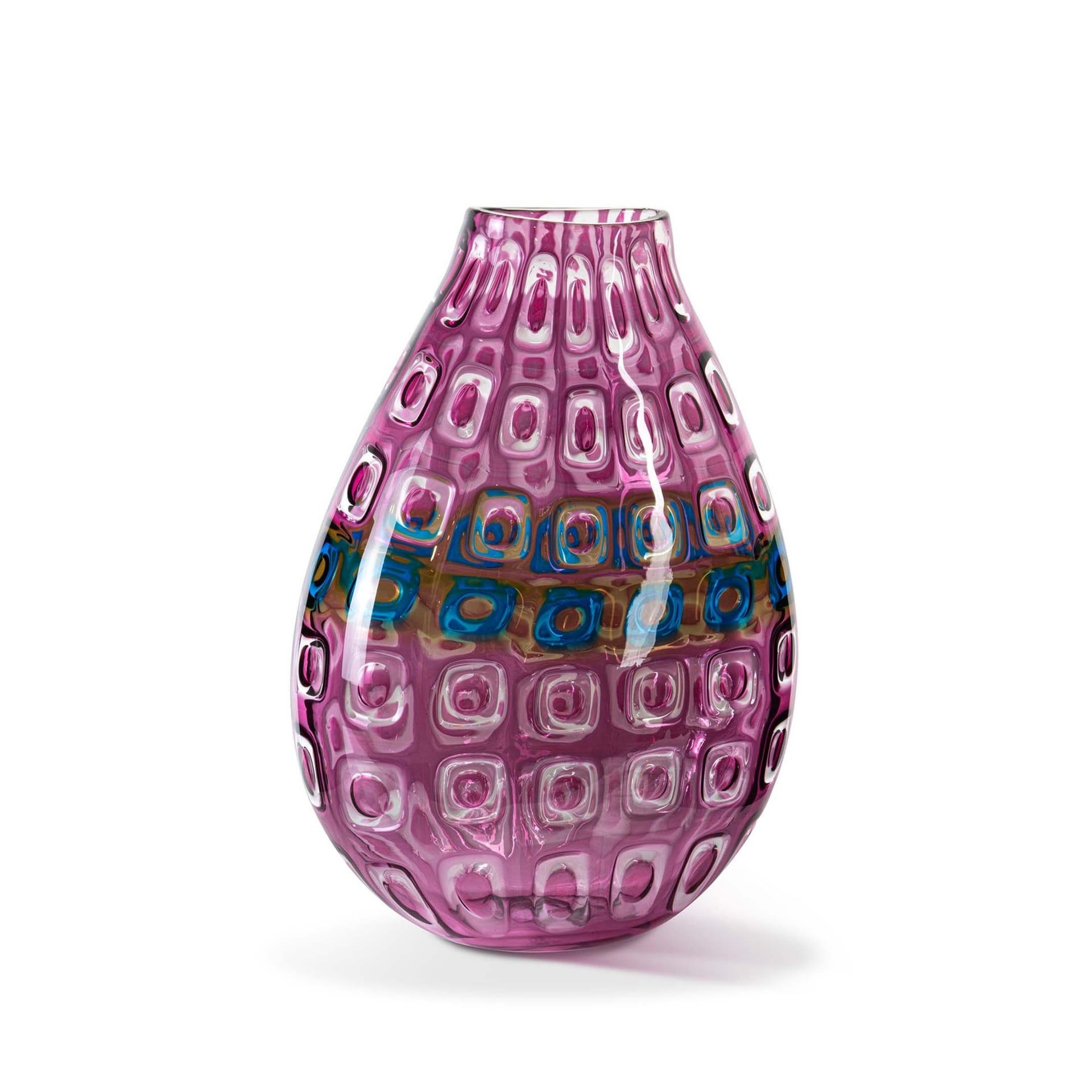 Fabio Fornasier Vaso Murrine Rubino 26 CM - H 37 CM VM 37/26