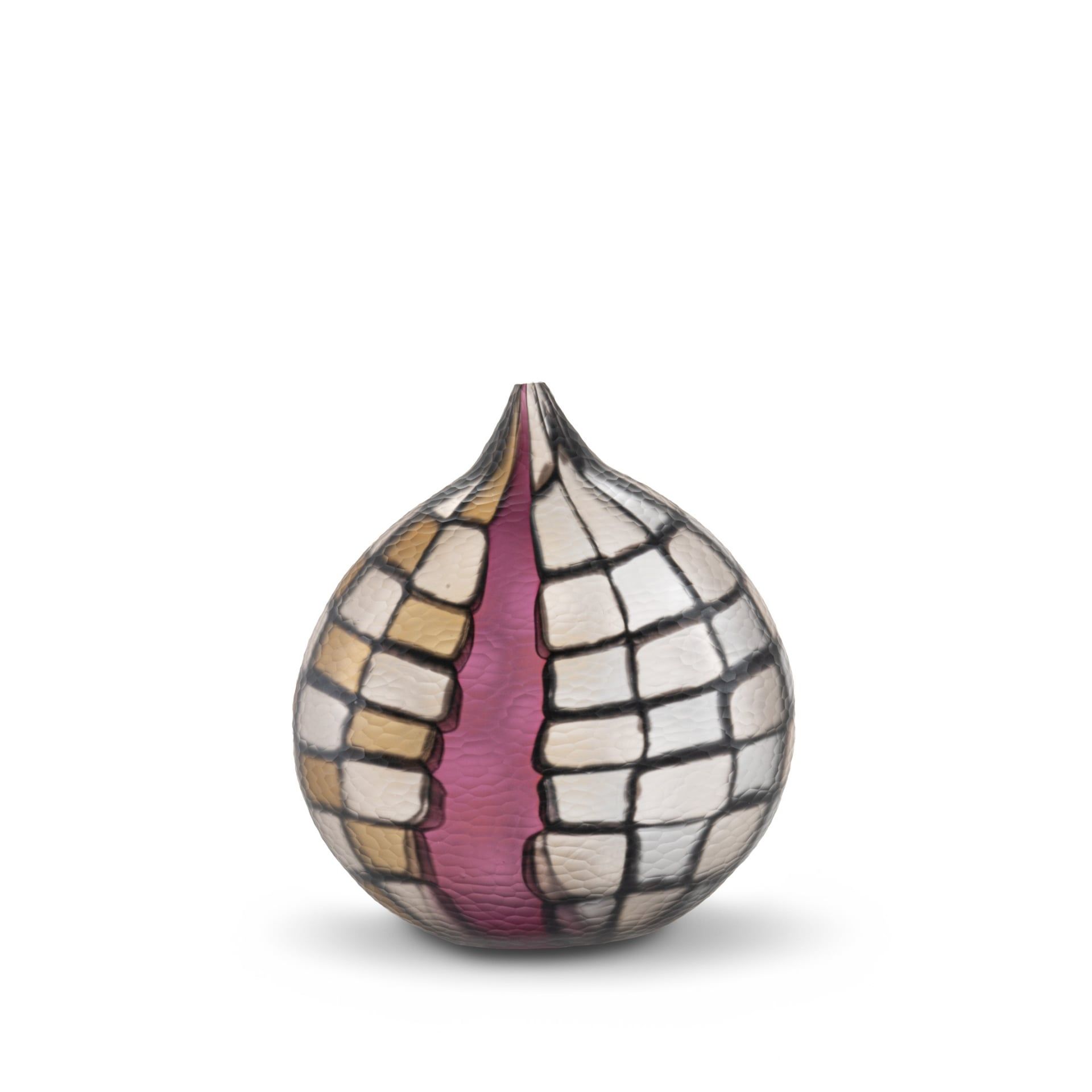 Fabio Fornasier Vaso Murrine Battuto con Fascia 29 CM - H 32 CM VMBF 32/29