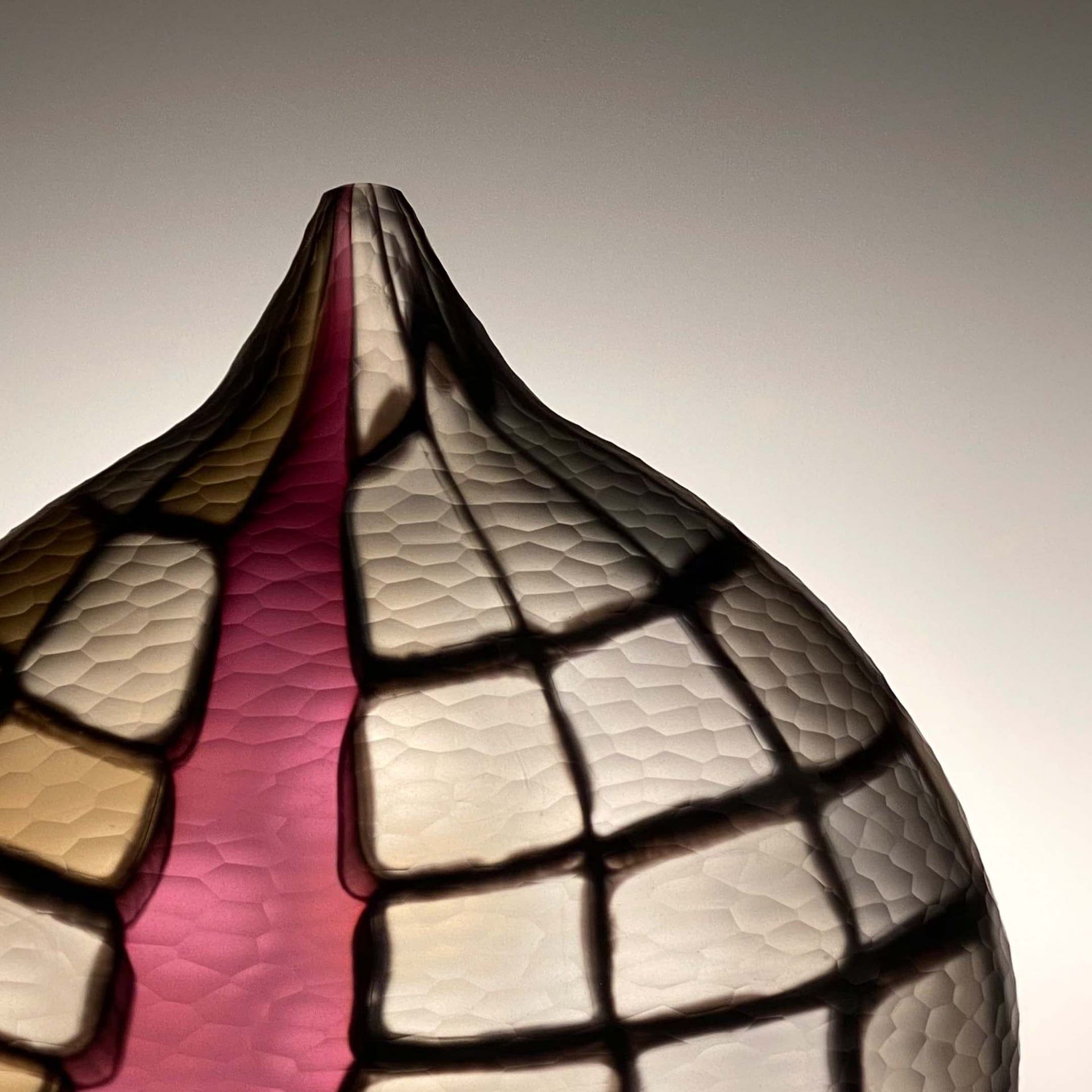 Fabio Fornasier Vaso Murrine Battuto con Fascia 29 CM - H 32 CM VMBF 32/29