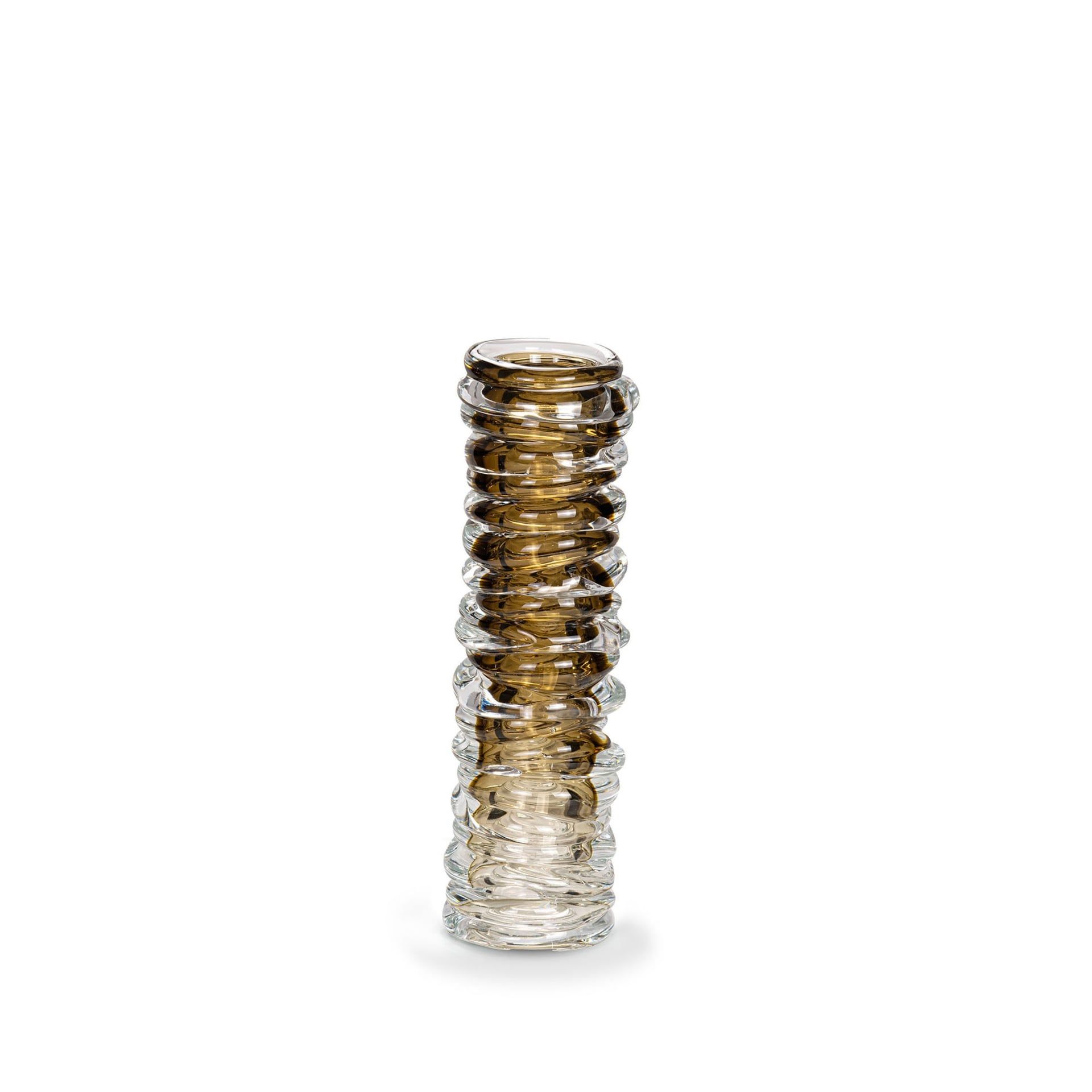 Fabio Fornasier Vaso Waves Tower Sfumato Tabacco H 28 CM WTS 28