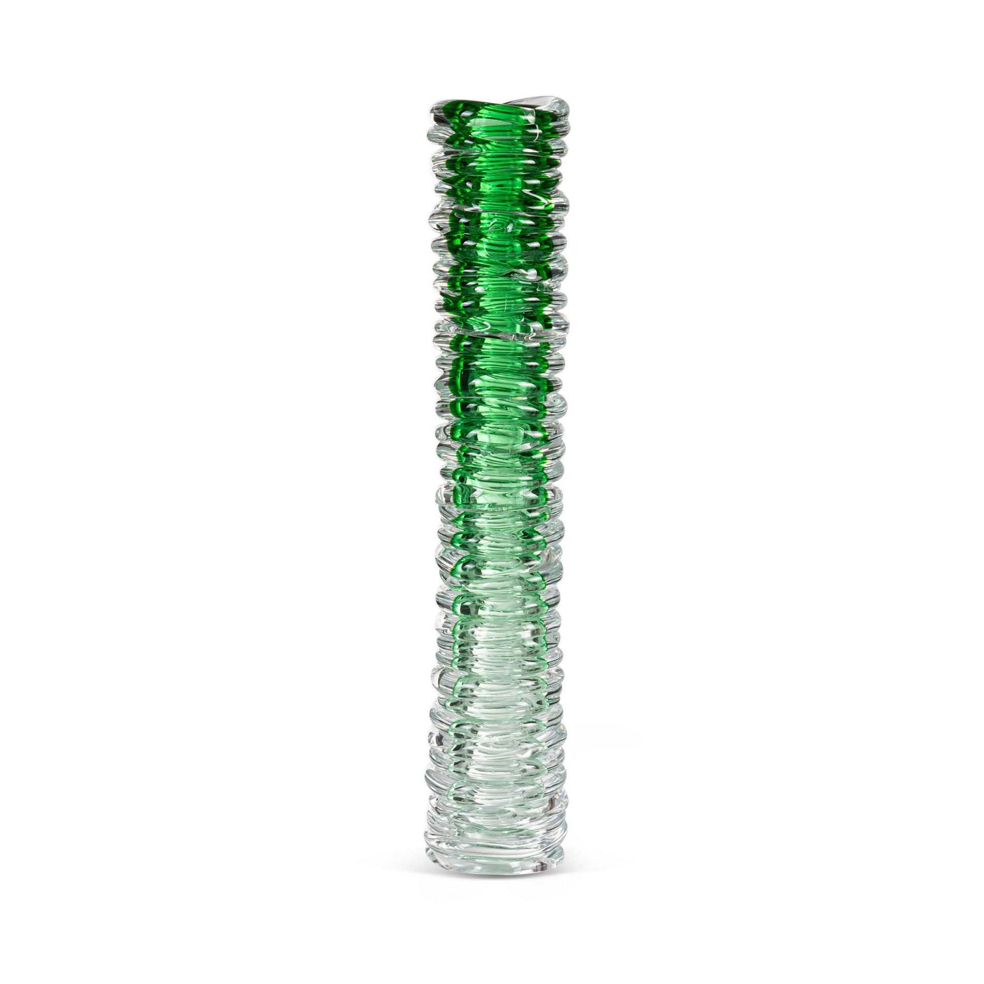 Fabio Fornasier Vaso Waves Tower Sfumato Verde H 48 CM WTS 48