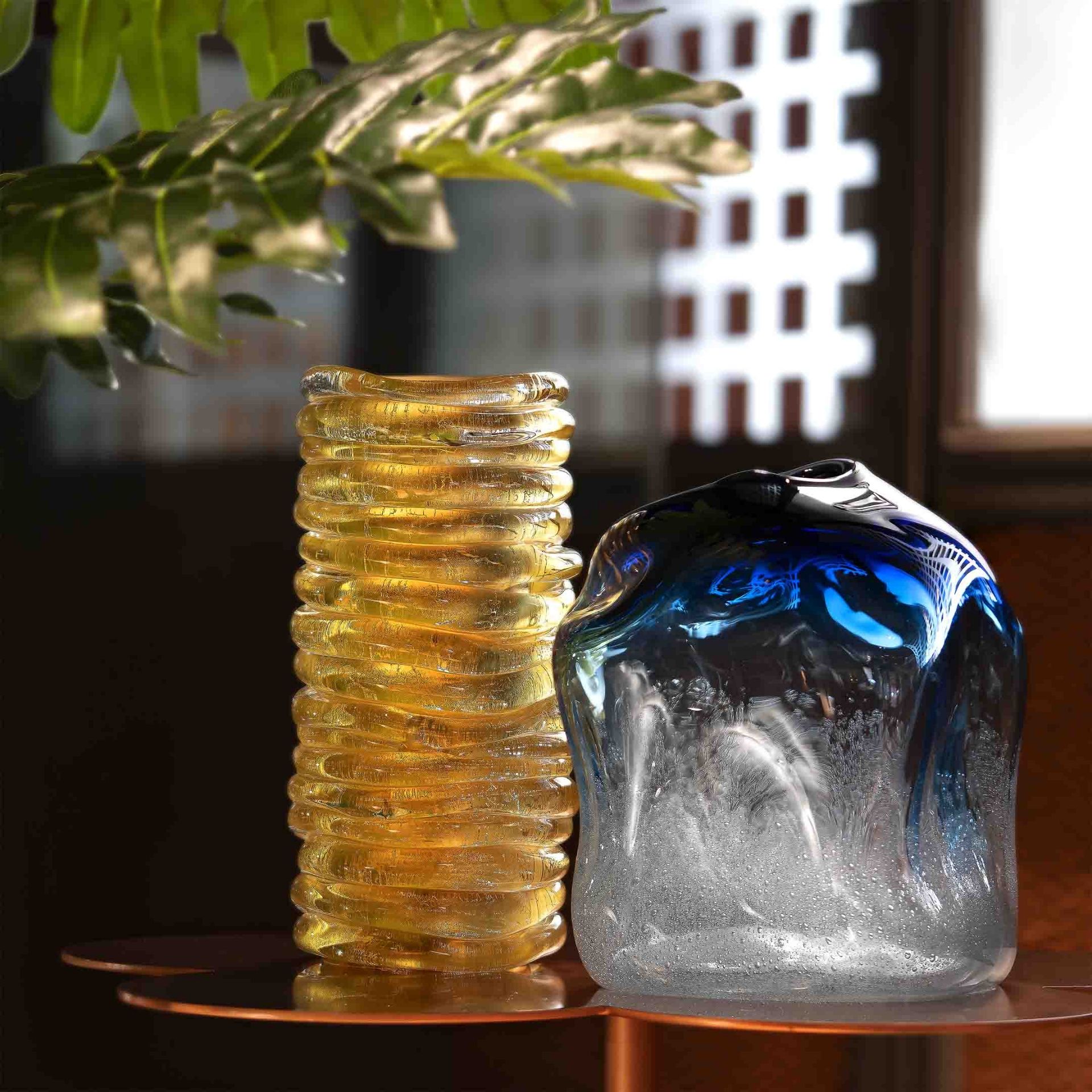 Fabio Fornasier Vaso Waves Oro 17 CM - H 28 CM VW 28/15