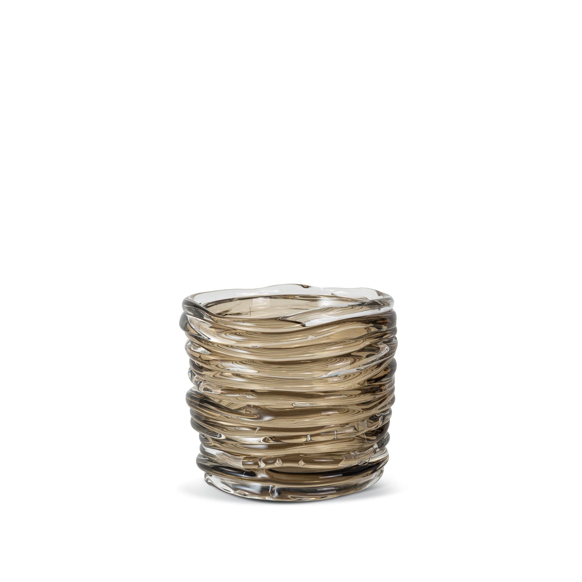 Fabio Fornasier Vaso Glacette Waves Tabacco Chiaro 21 CM - H 20 CM GW 20/21