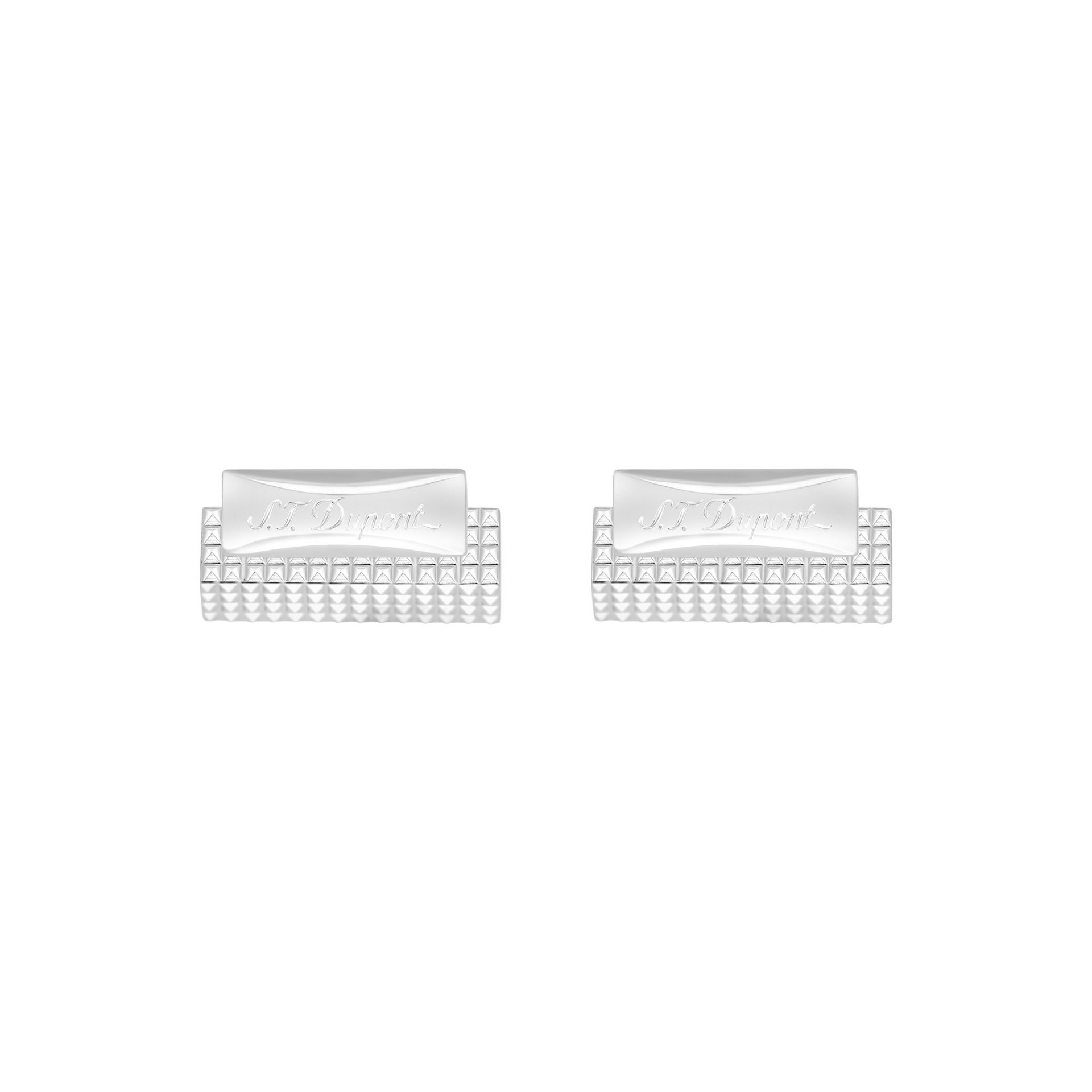 S. T. DUPONT Gemelli Testa di Diamante Argento  005567