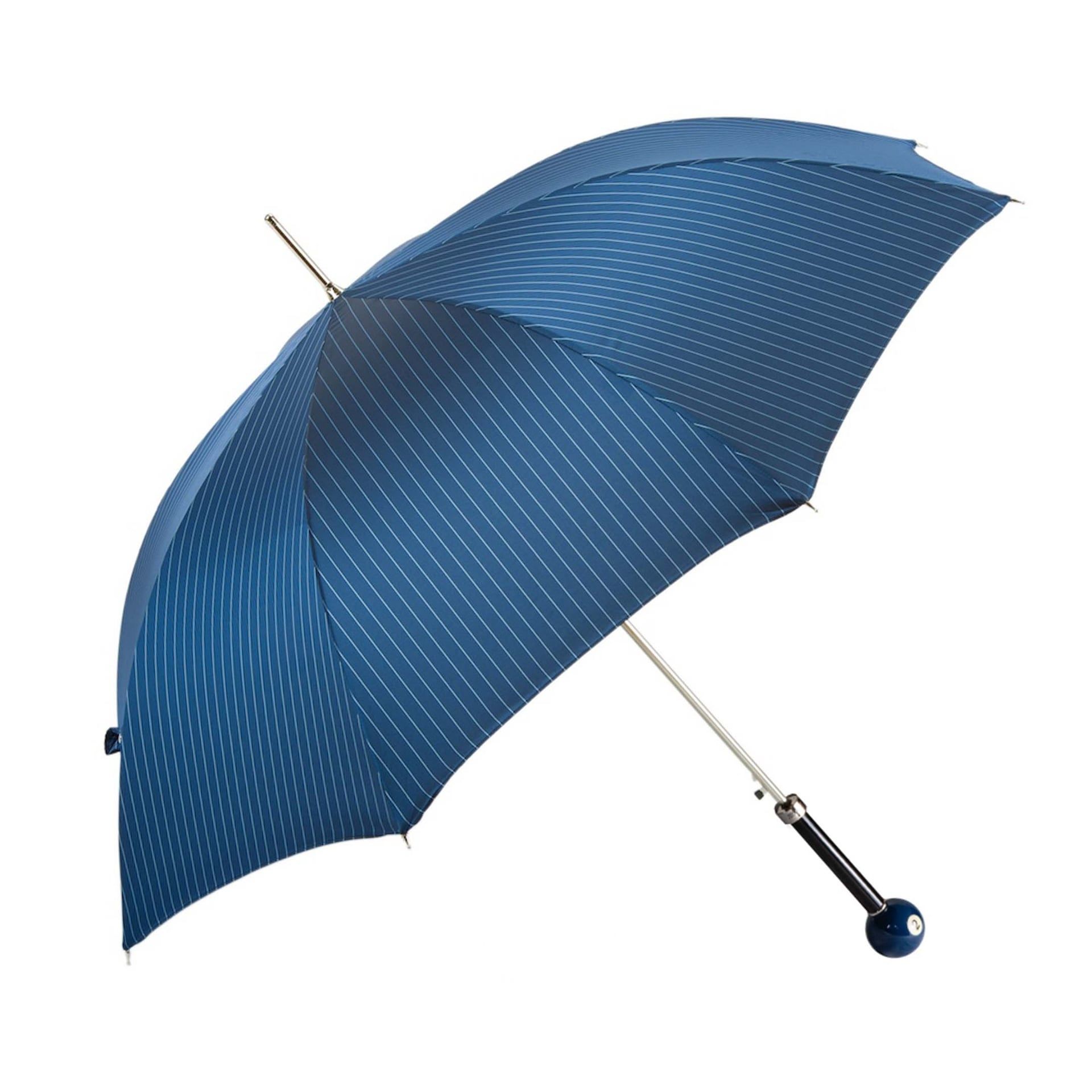PASOTTI Ombrello Da Uomo su Misura Blu Gessato  478*1084-5*N30