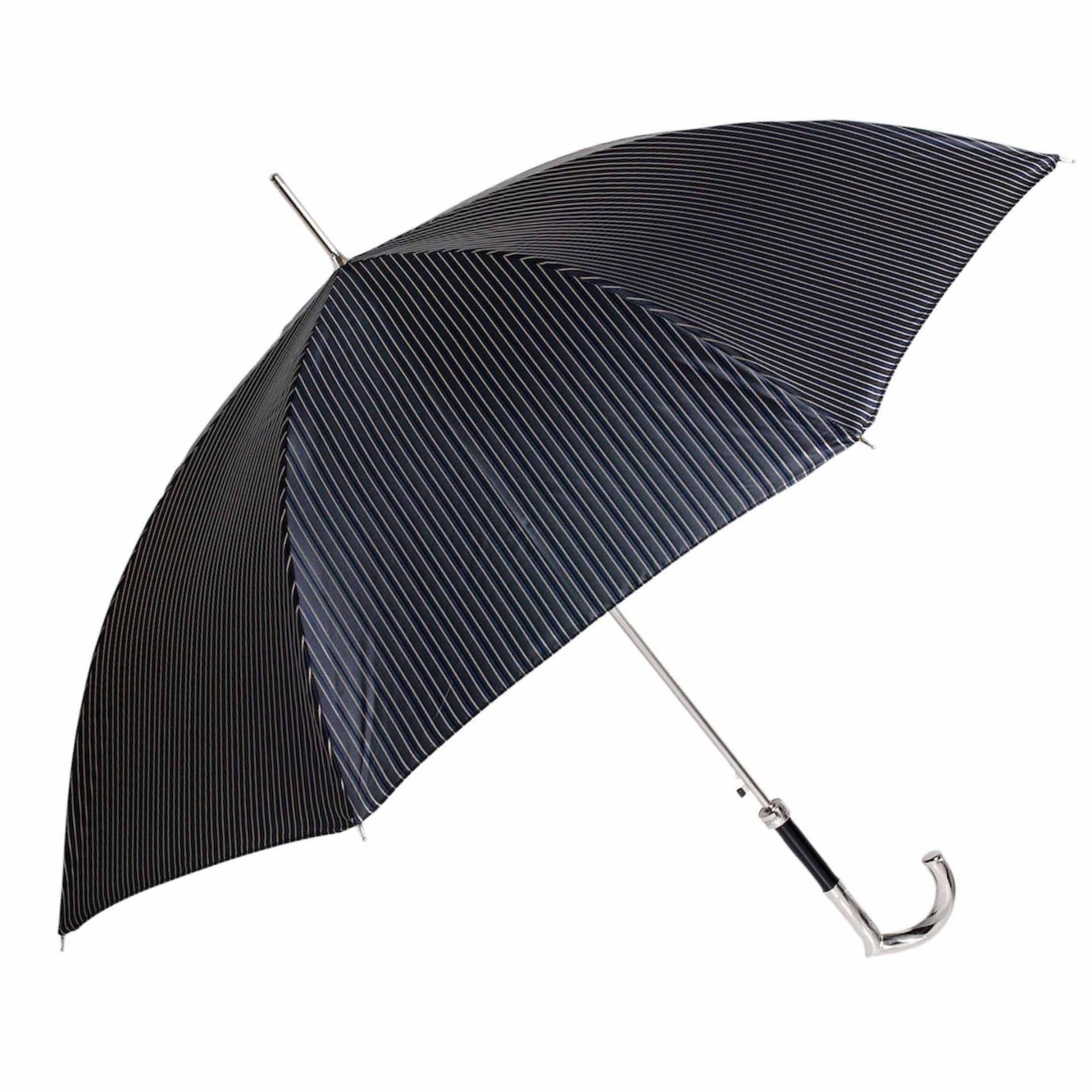 PASOTTI Ombrello Da Uomo Lux Nero Gessato  478*51406-3*P43