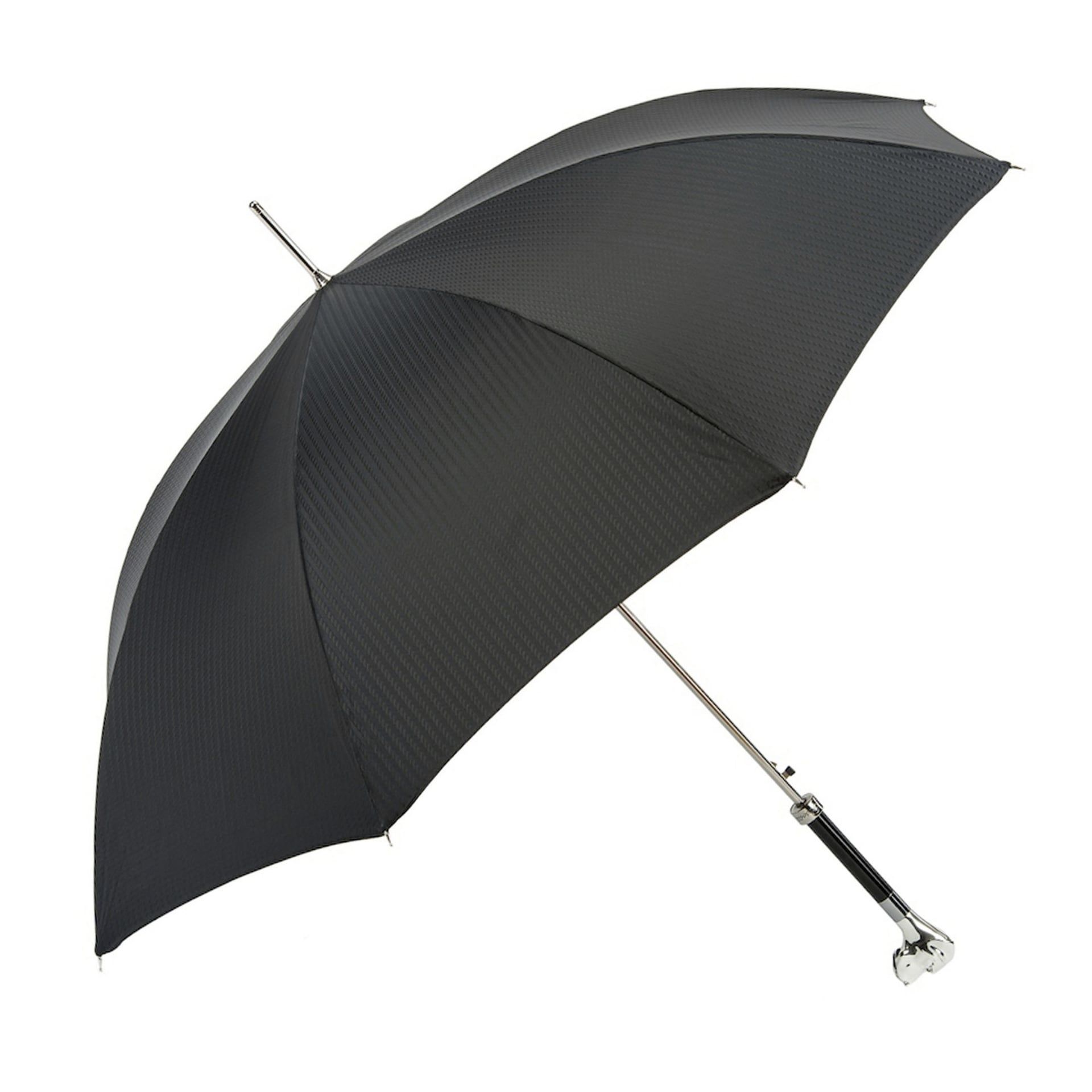 PASOTTI Ombrello Da Uomo Lux Nero Motivo Corda  478*5983-2**W27