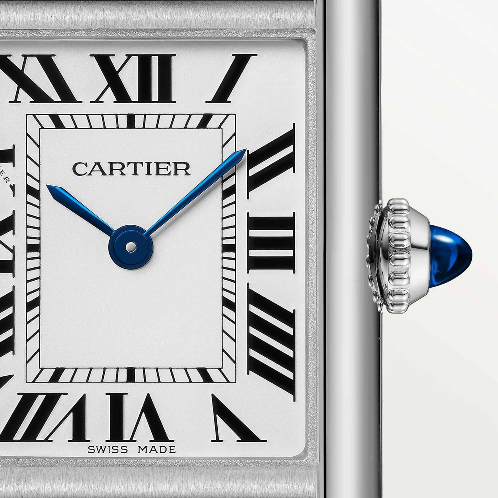 CARTIER Tank Must De Cartier Modello Piccolo, Acciaio, Pelle, Solarbeat™ 29.5 X 22  MM WSTA0089
